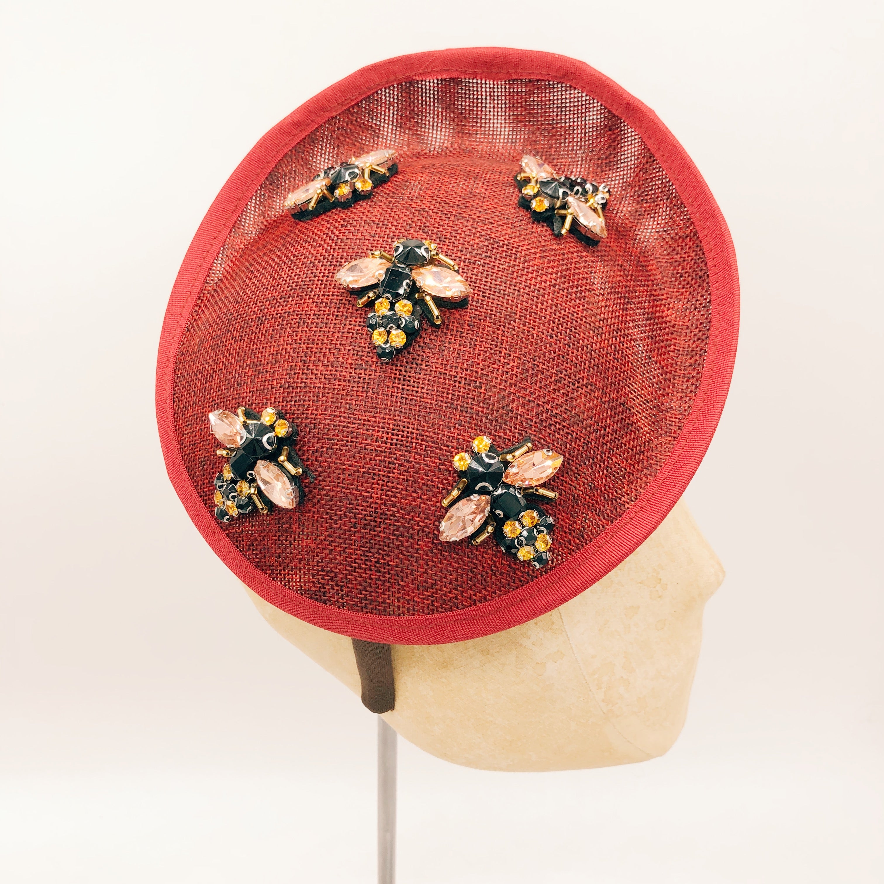 Cerchietto Limited Edition: Bee Bordeaux Hat