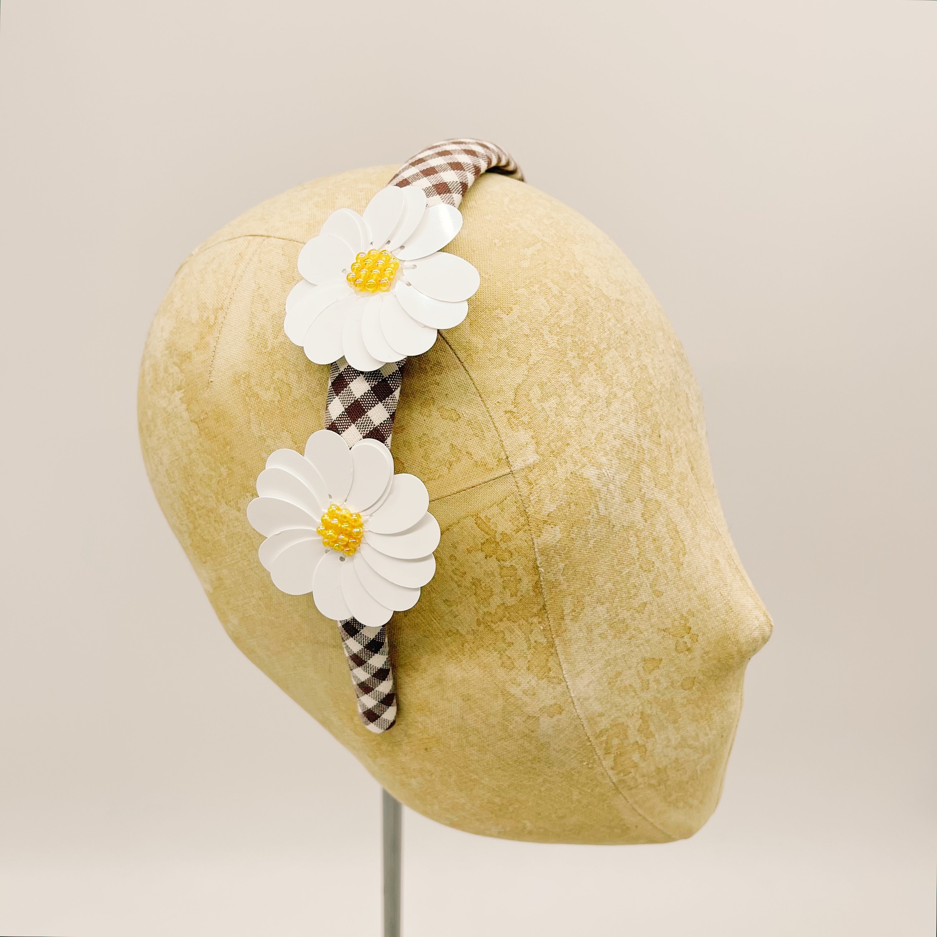 Vichy Brown Mini Series Headband #3