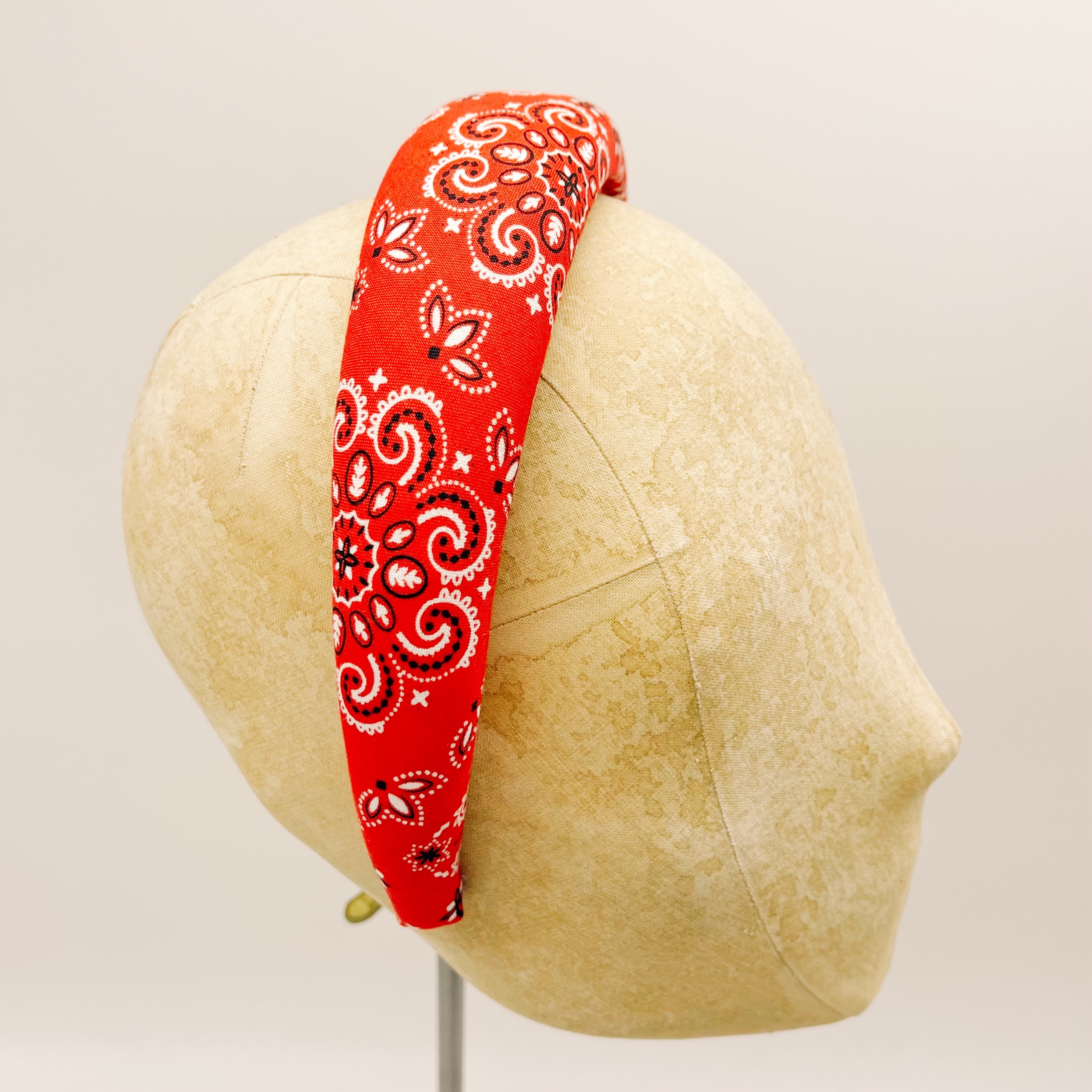 Cerchietto Red Japanese Bandana Padded