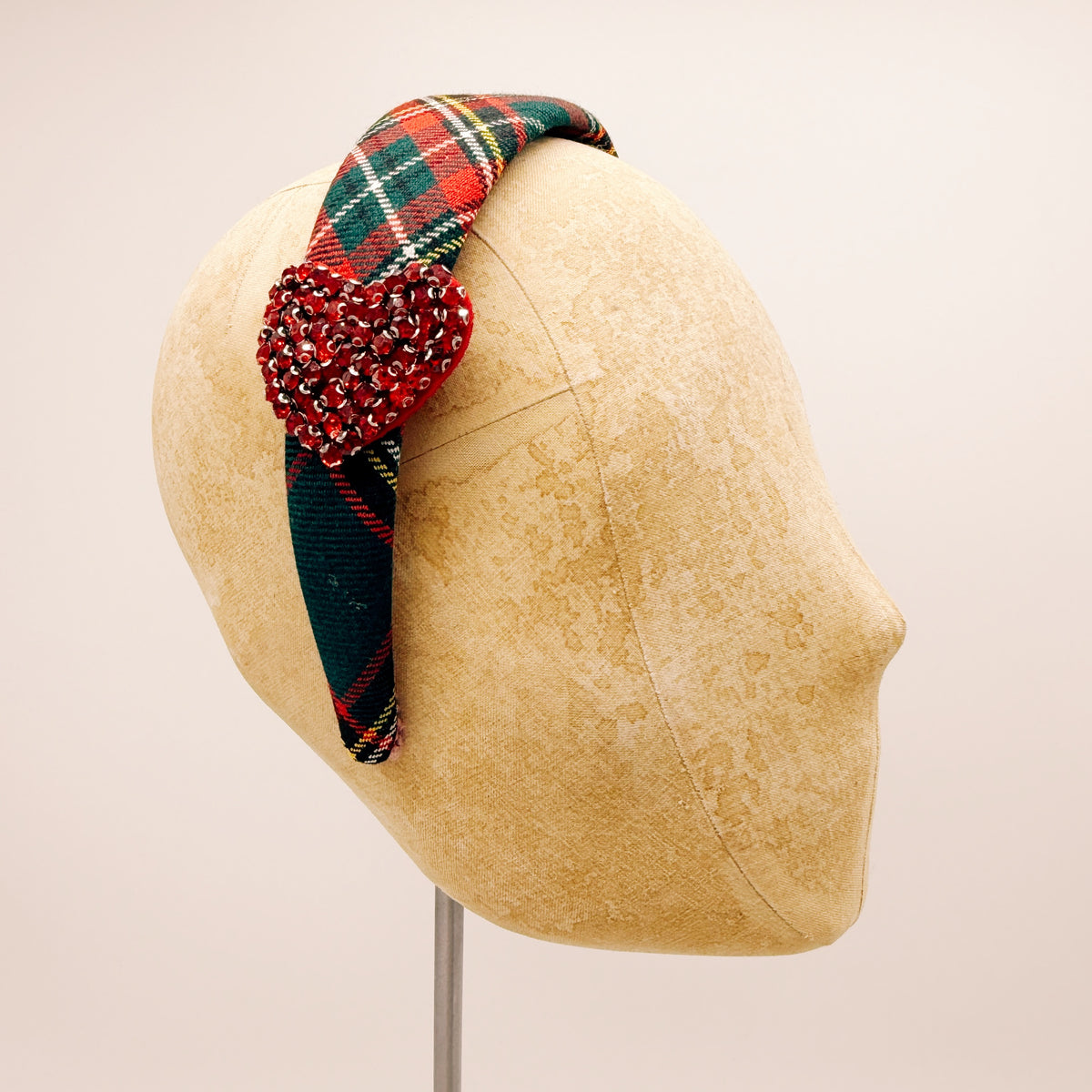 Headband Velluto Camel Mini