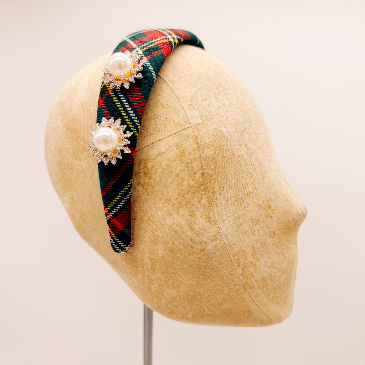 Headband Velluto Camel Mini