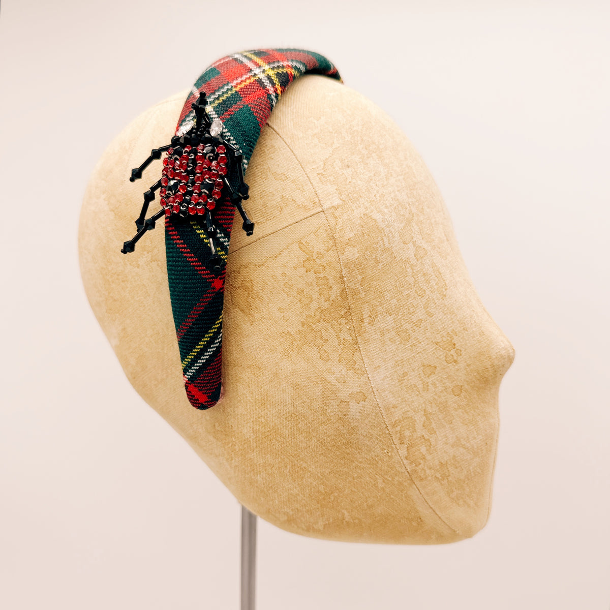 Headband Velluto Camel Mini