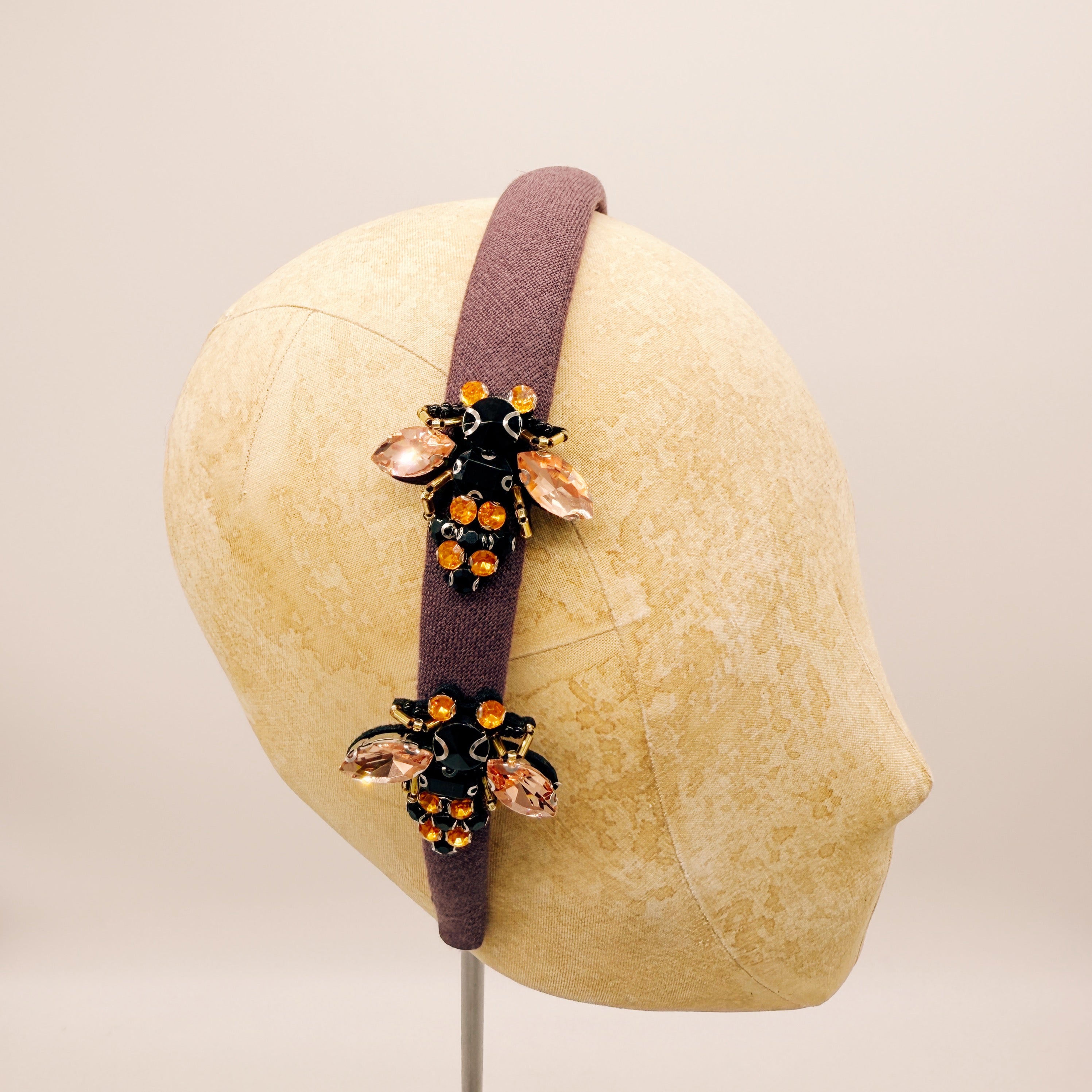 Cerchietto Lino Plum Mini Series #1