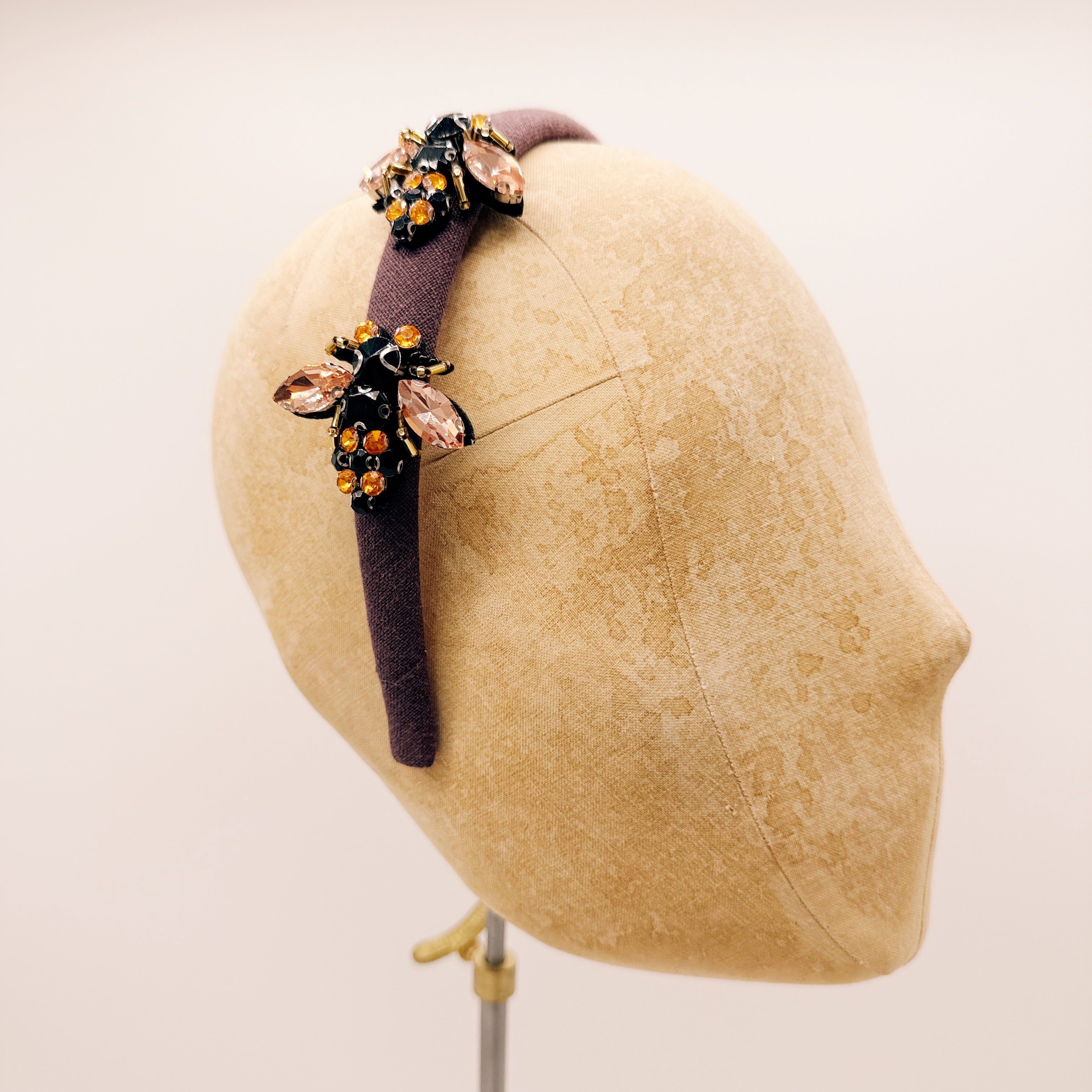 Cerchietto Lino Plum Mini Series #1