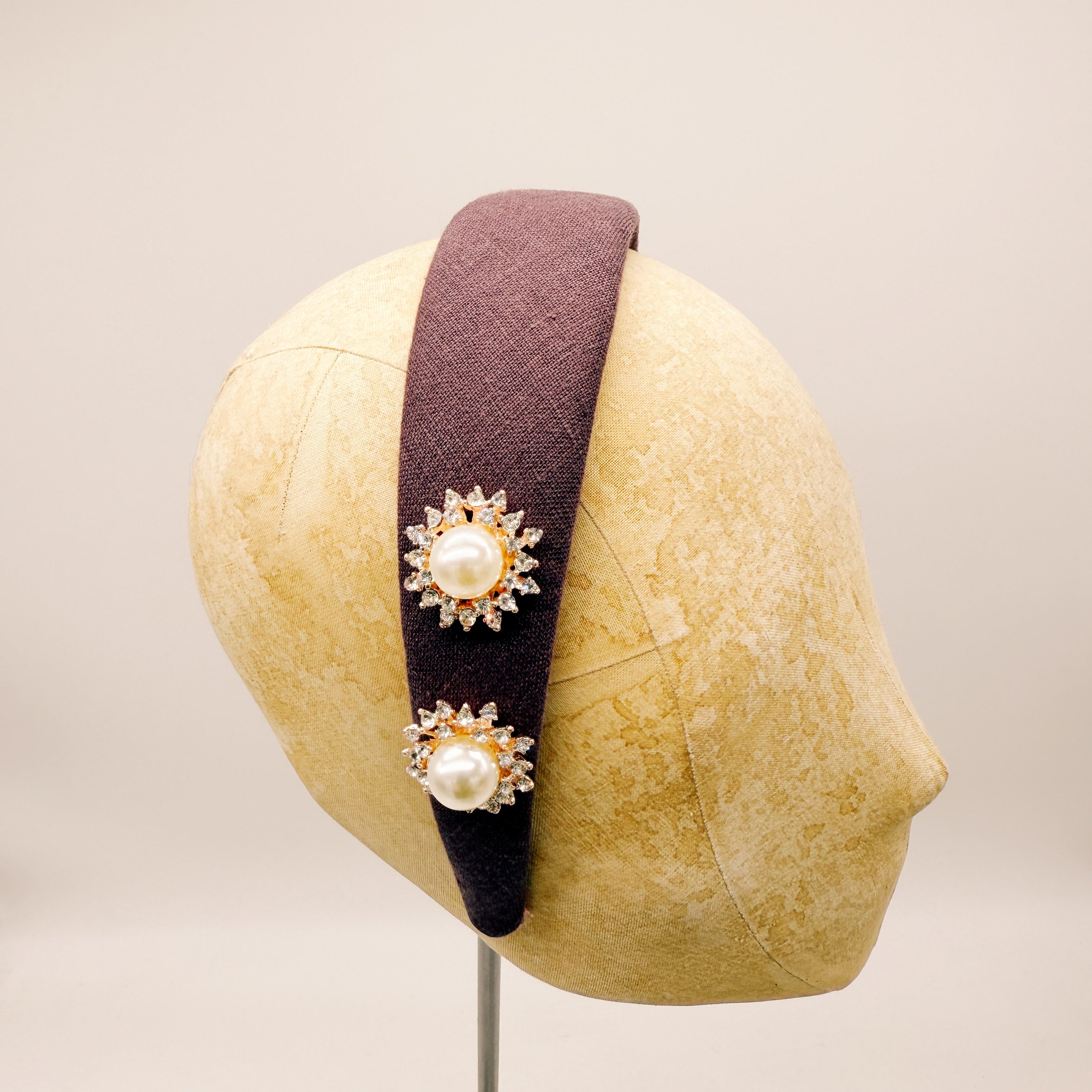 Cerchietto Lino Plum Series #3