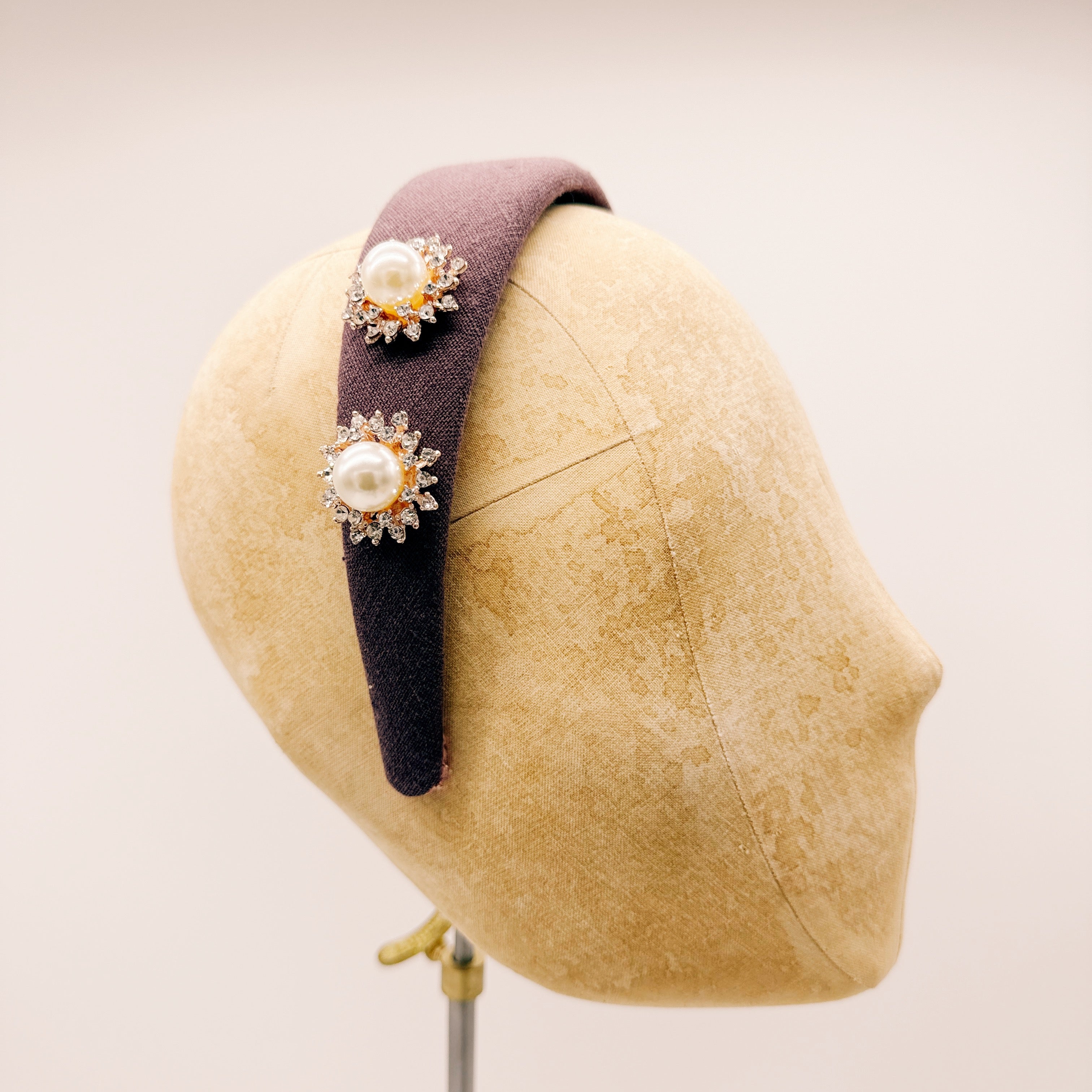 Cerchietto Lino Plum Series #3