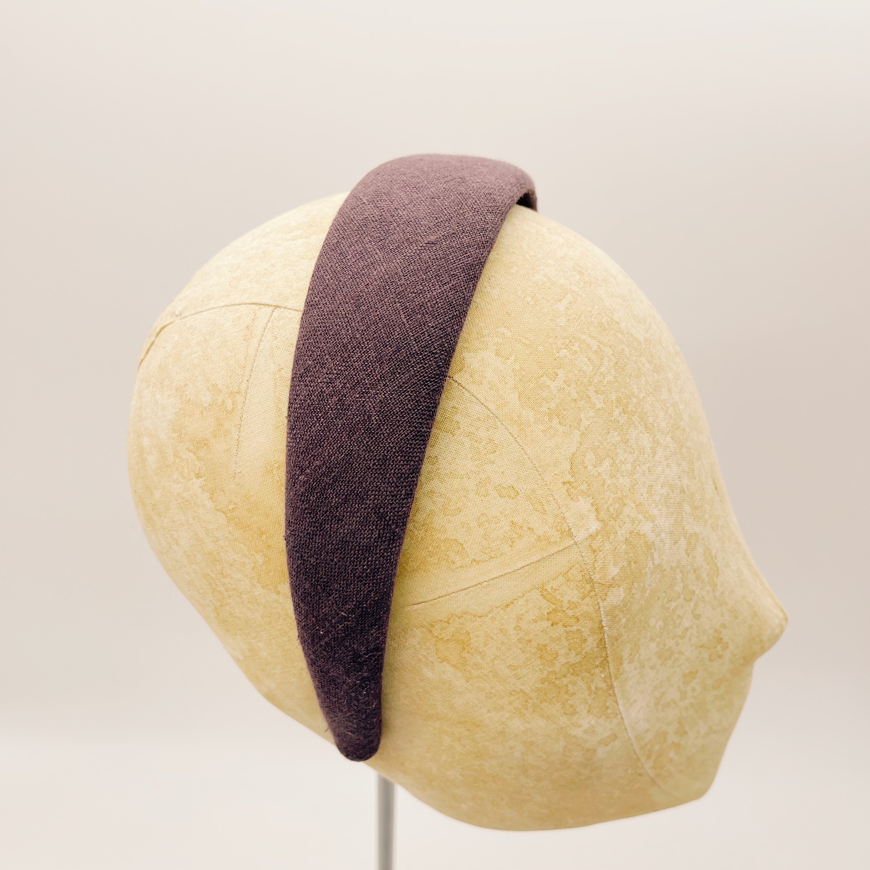 Cerchietto Lino Plum