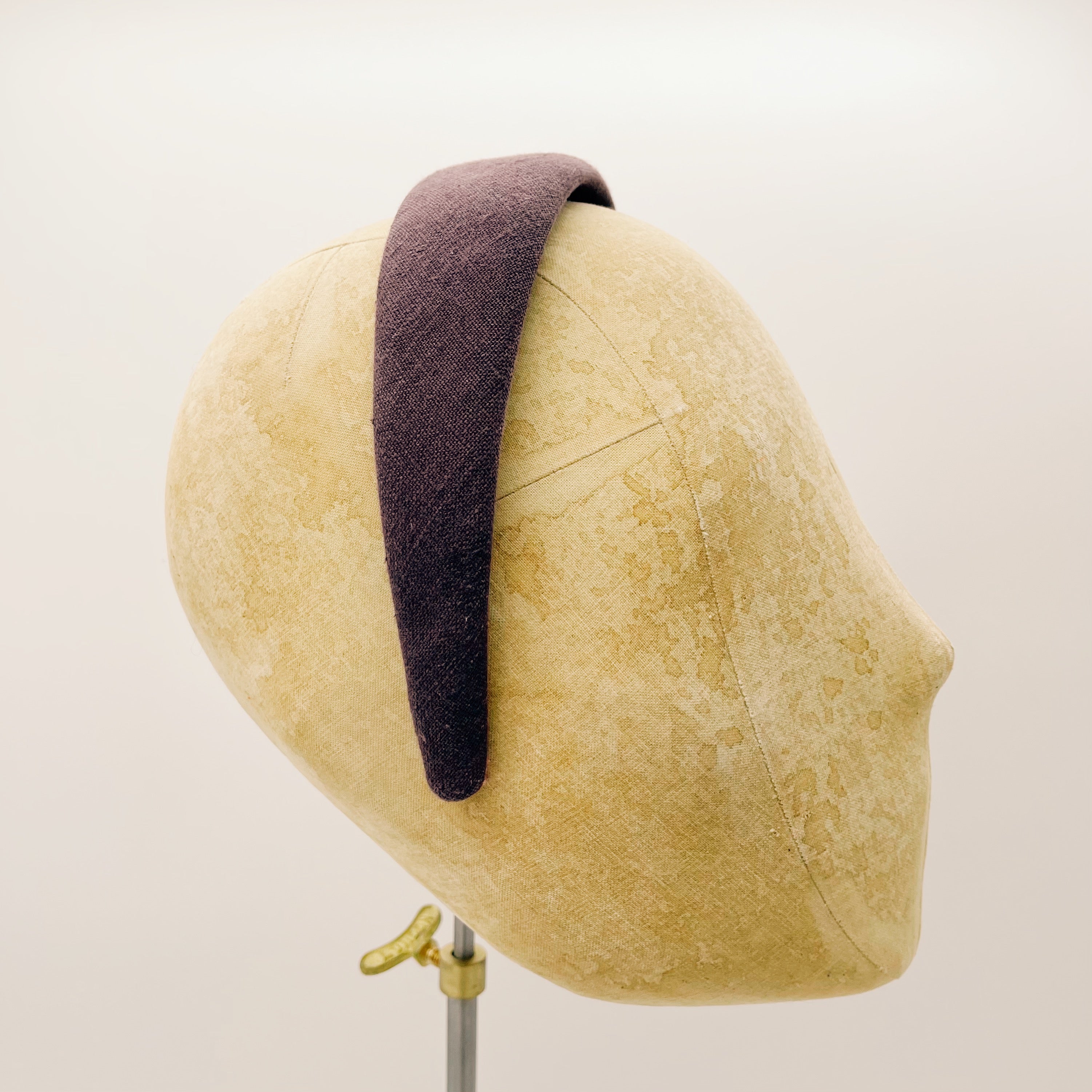 Cerchietto Lino Plum