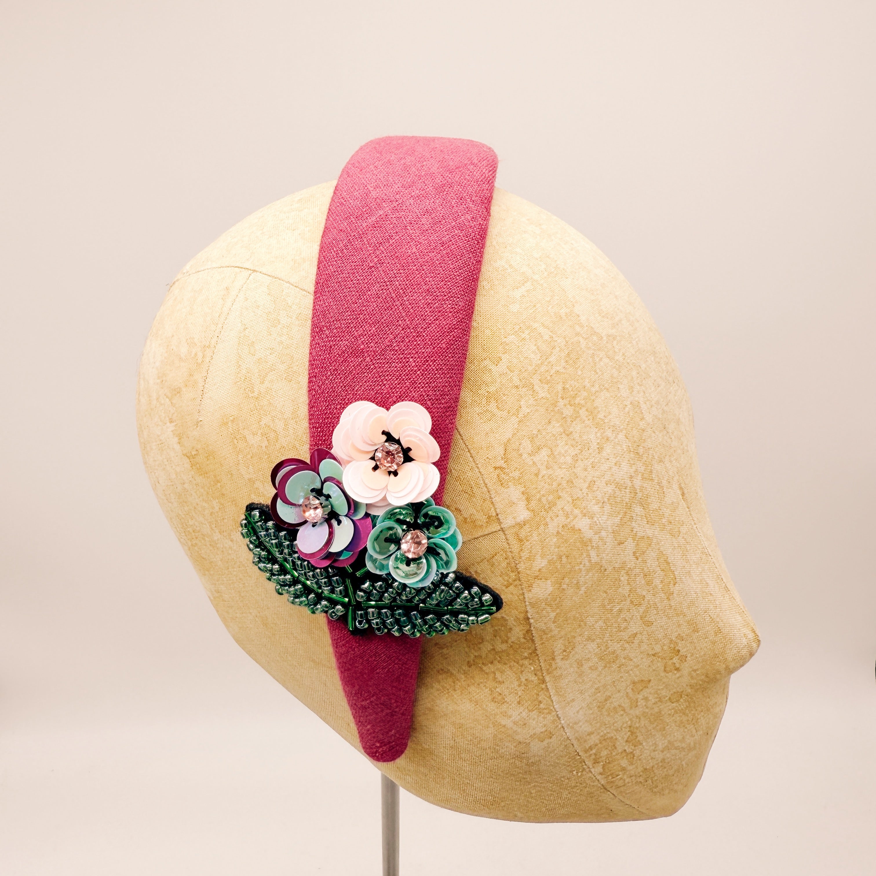 Cerchietto Lino Fuschia Series #4