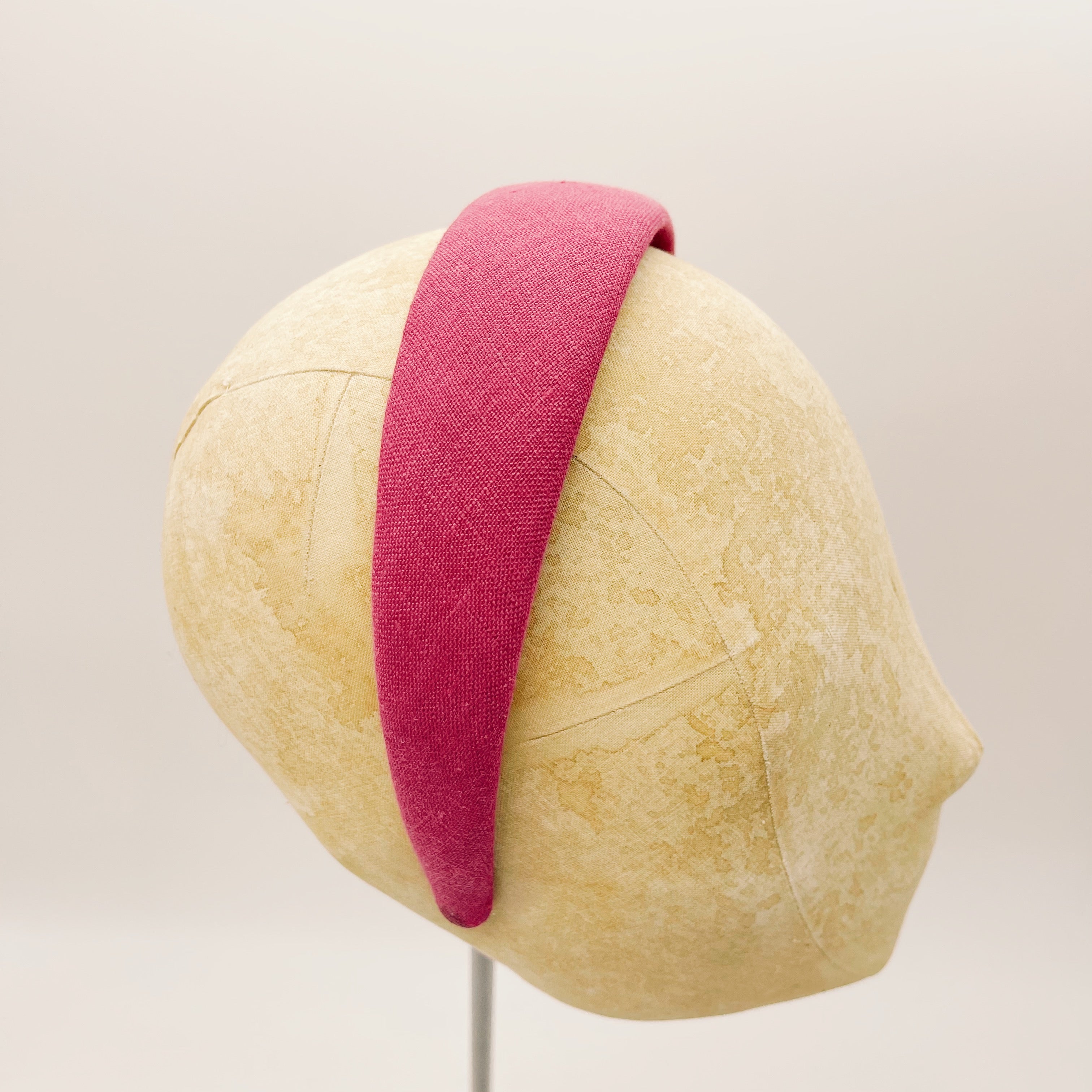 Fuchsia Linen Headband