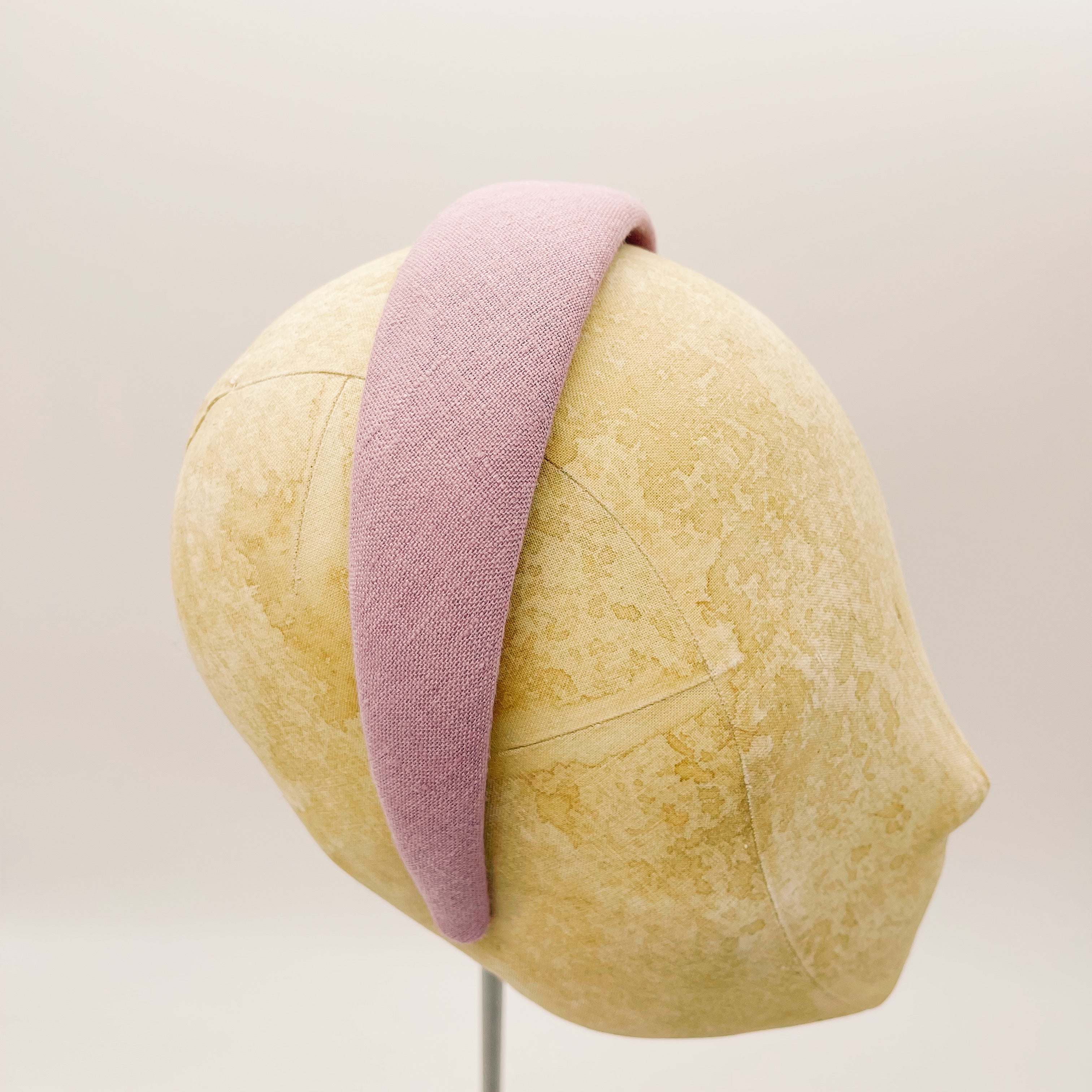 Linen Headband Dusty Rose