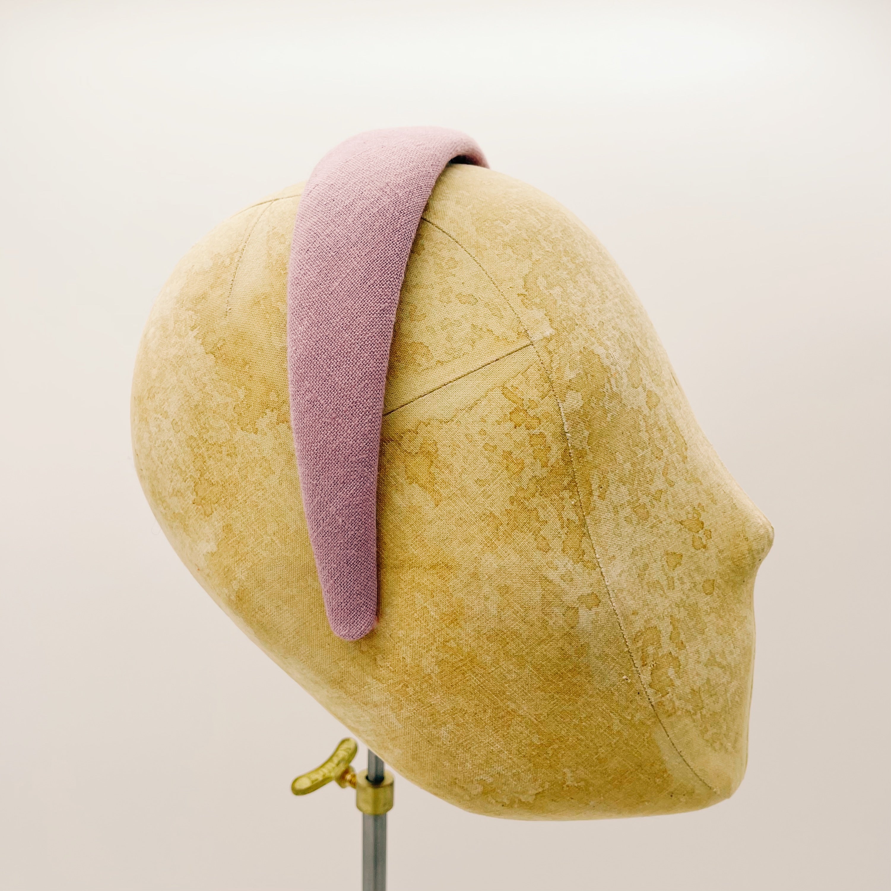 Linen Headband Dusty Rose