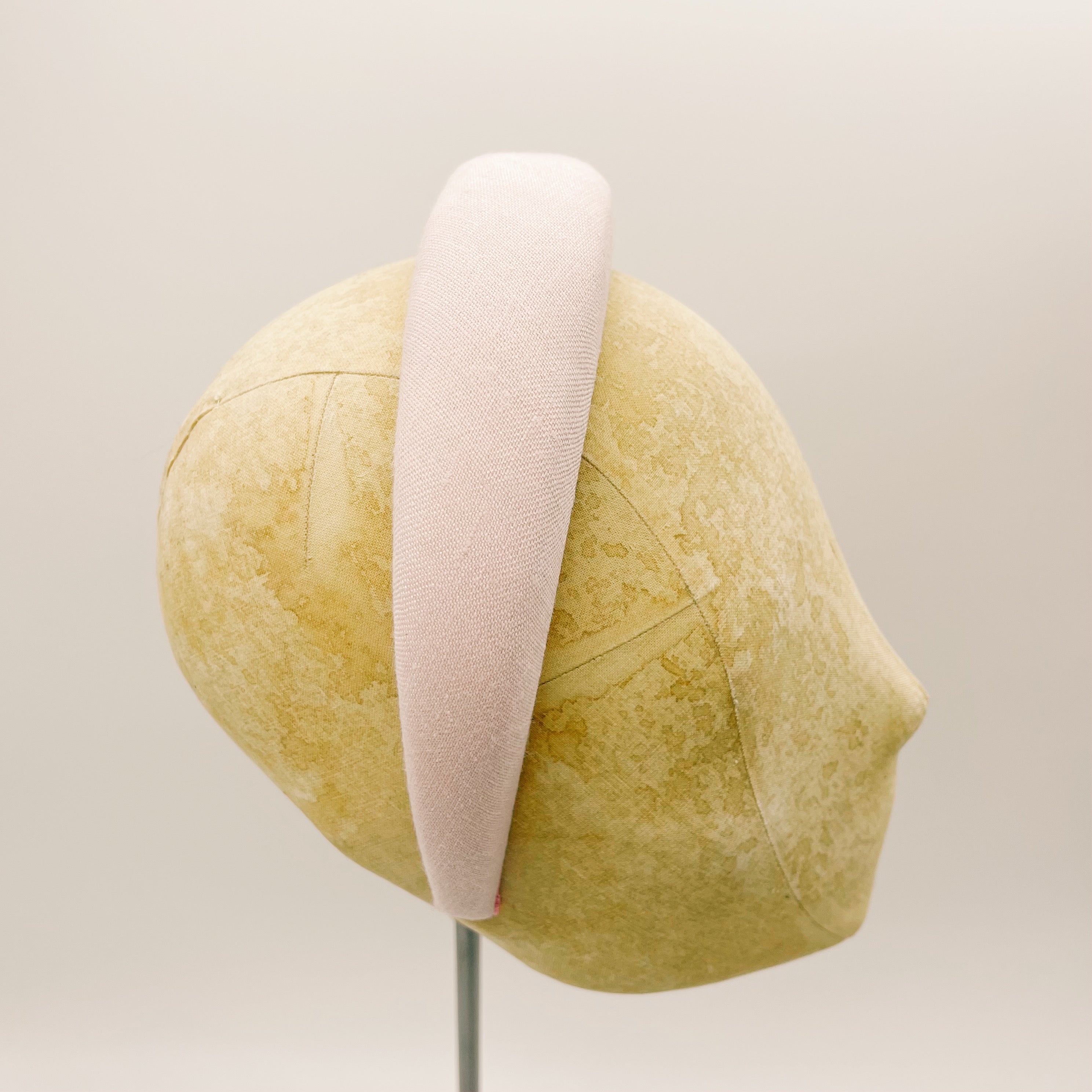 Padded Pastel Pink Linen Headband