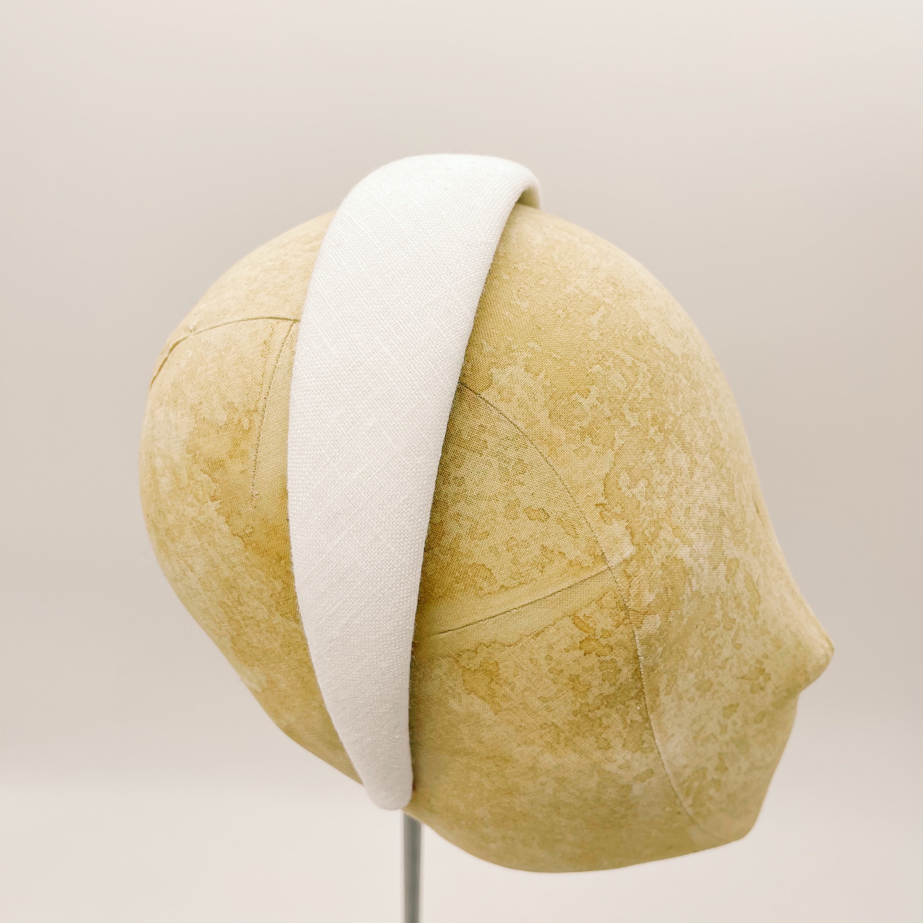 Cerchietto Lino White