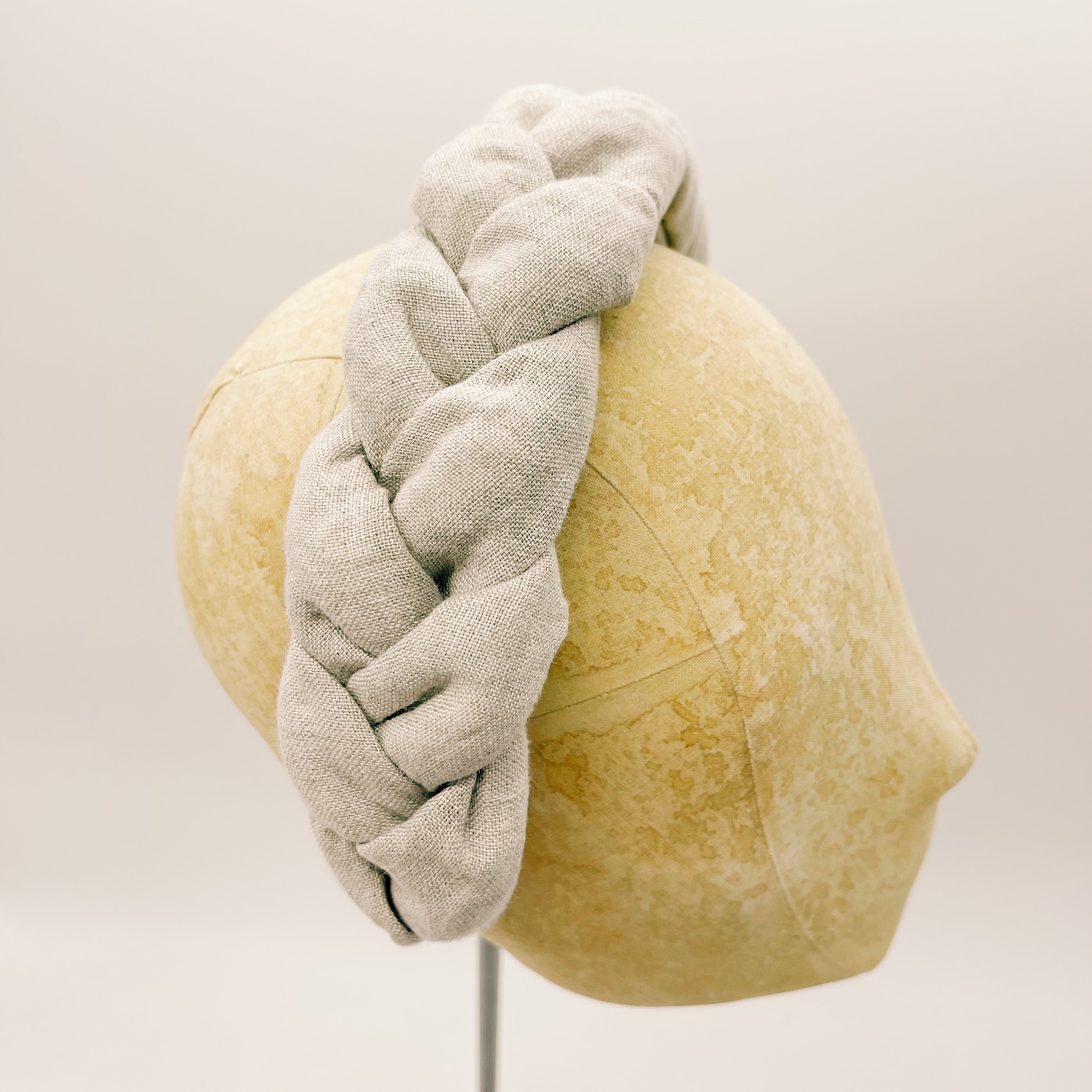 Headband Linen Natural Light Braid