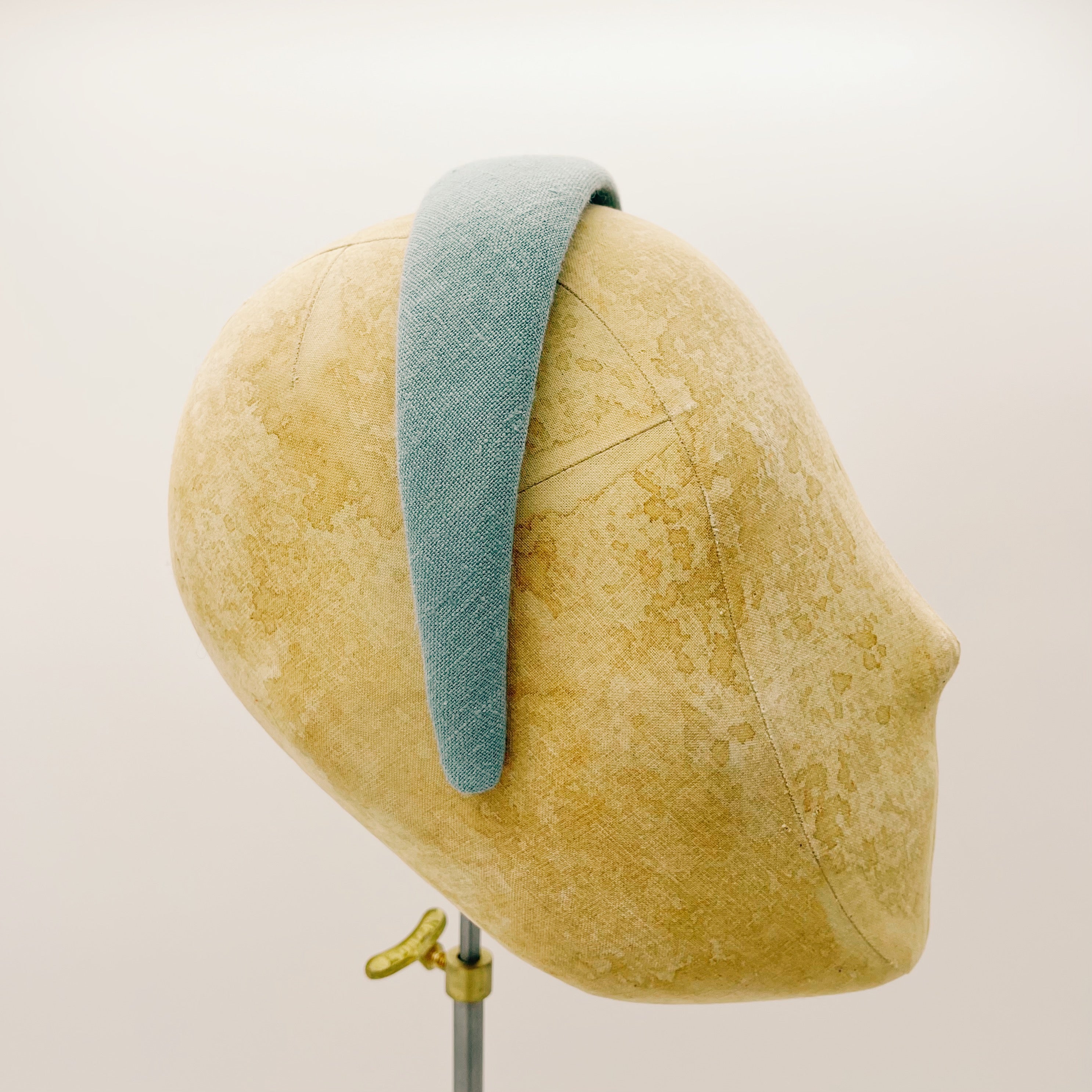 Dusty Aqua Linen Headband