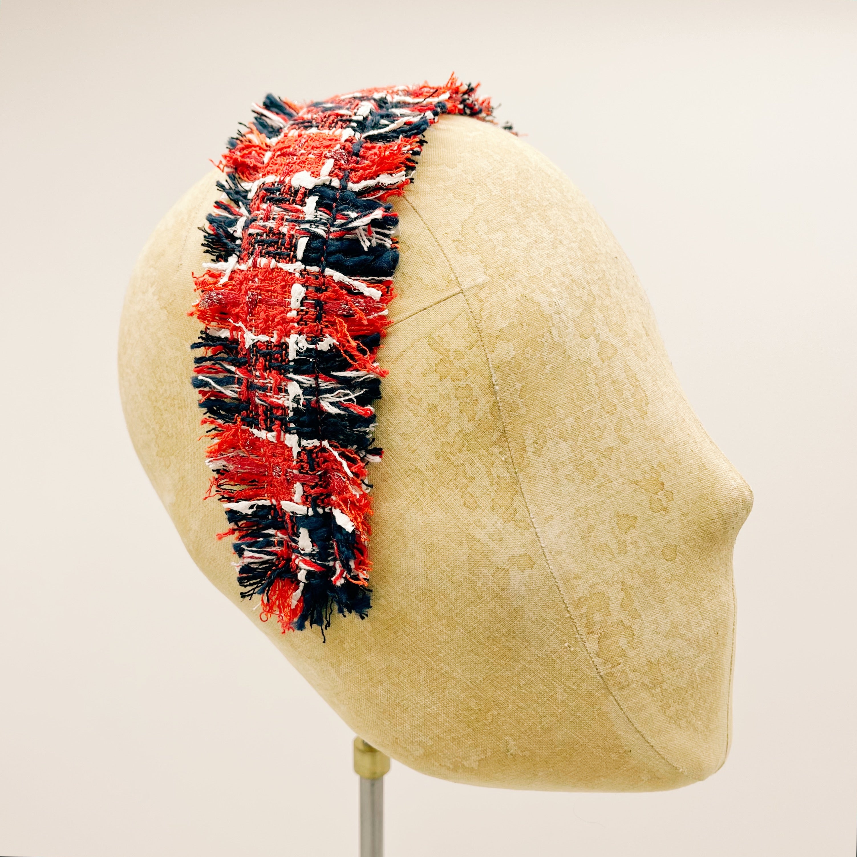 Tweed Fringed Headband no. 2