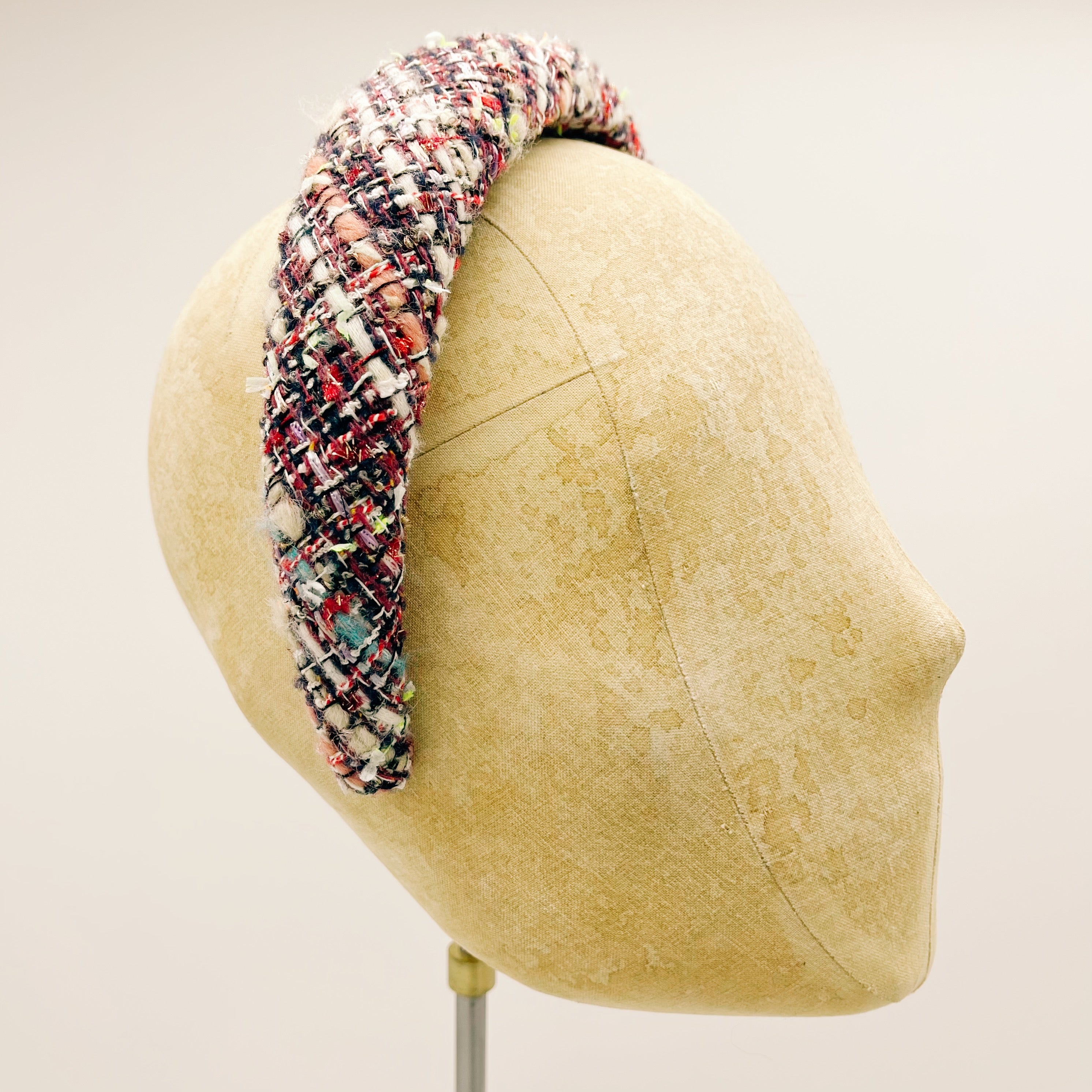 Padded Tweed Headband No. 14