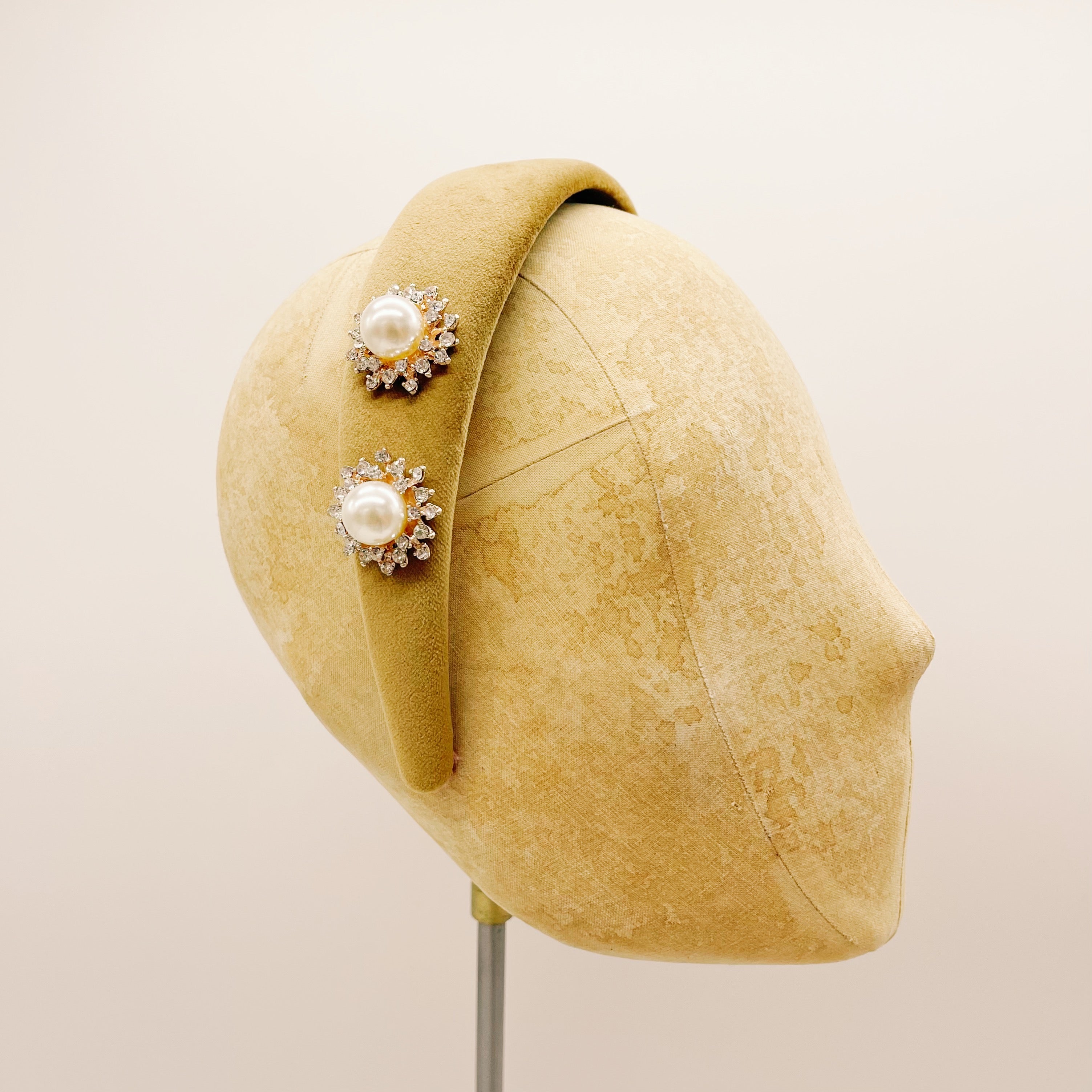 Cerchietto Velluto Camel Series #2