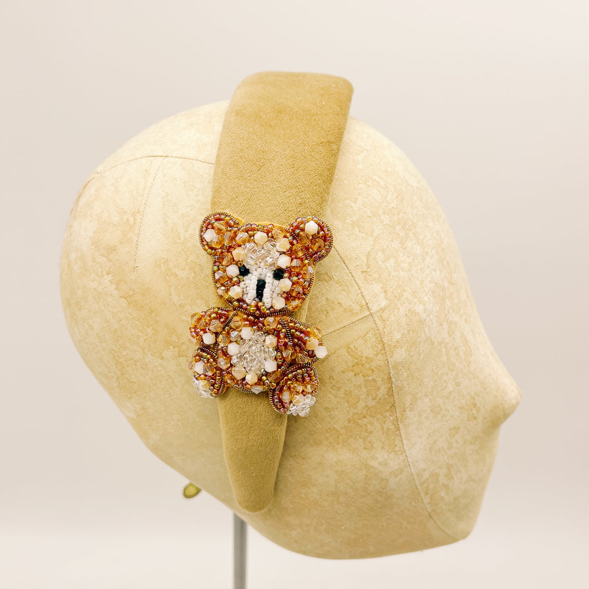 Camel Velvet Headband – Series #4