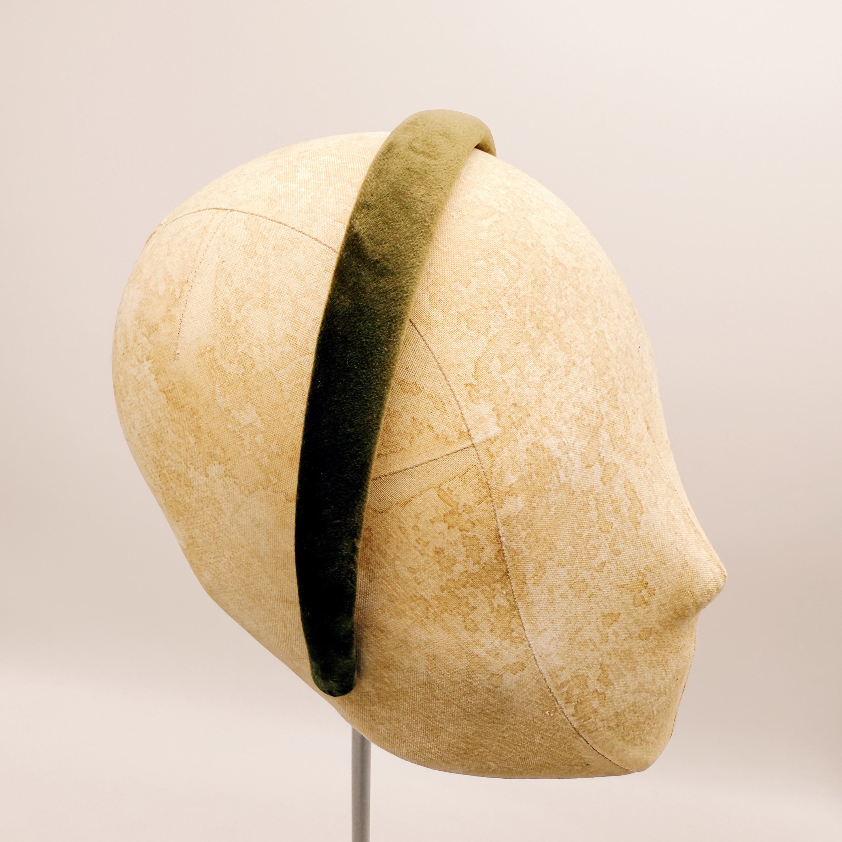 Velvet Headband Bush Green Mini