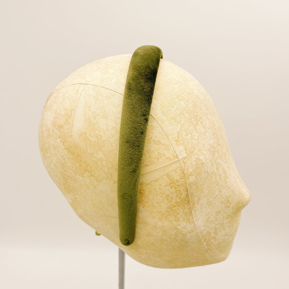 Velvet Headband Bush Green Mini