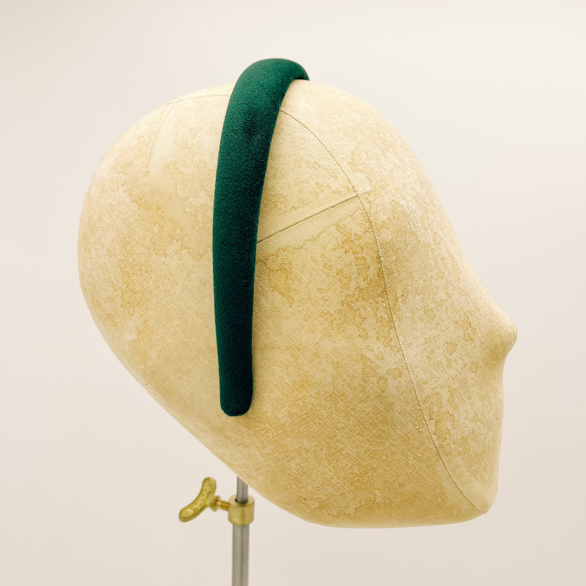 Velvet Forest Green Mini Headband