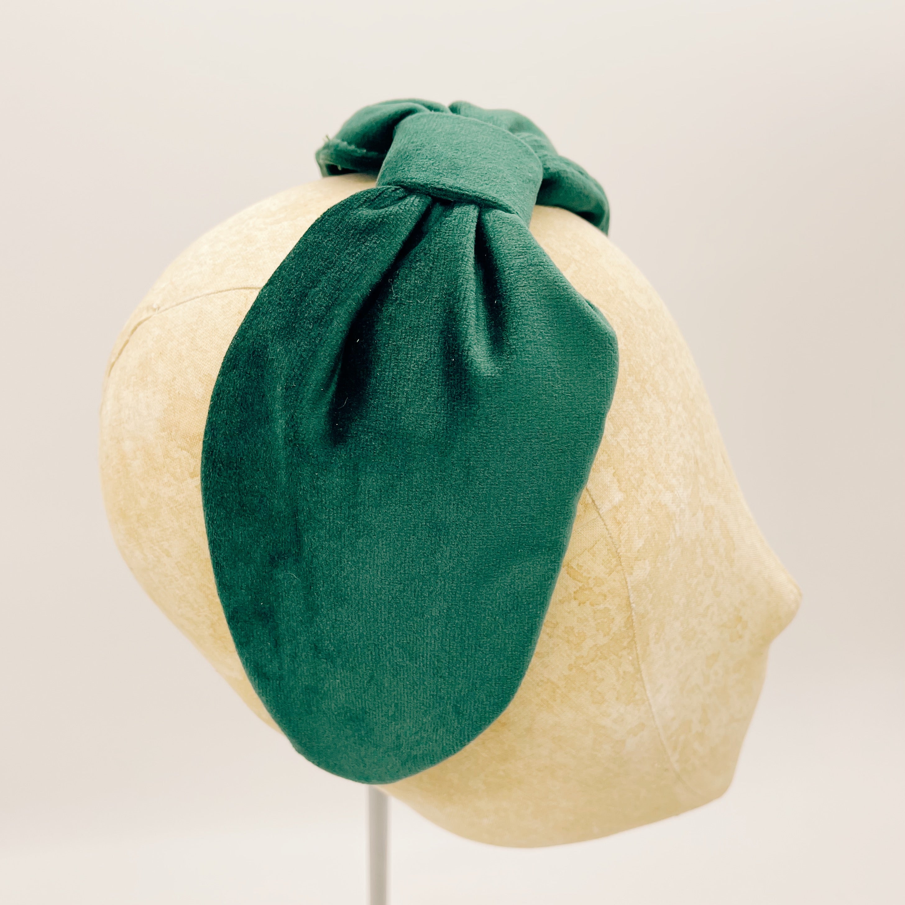 Forest Green Velvet Headband