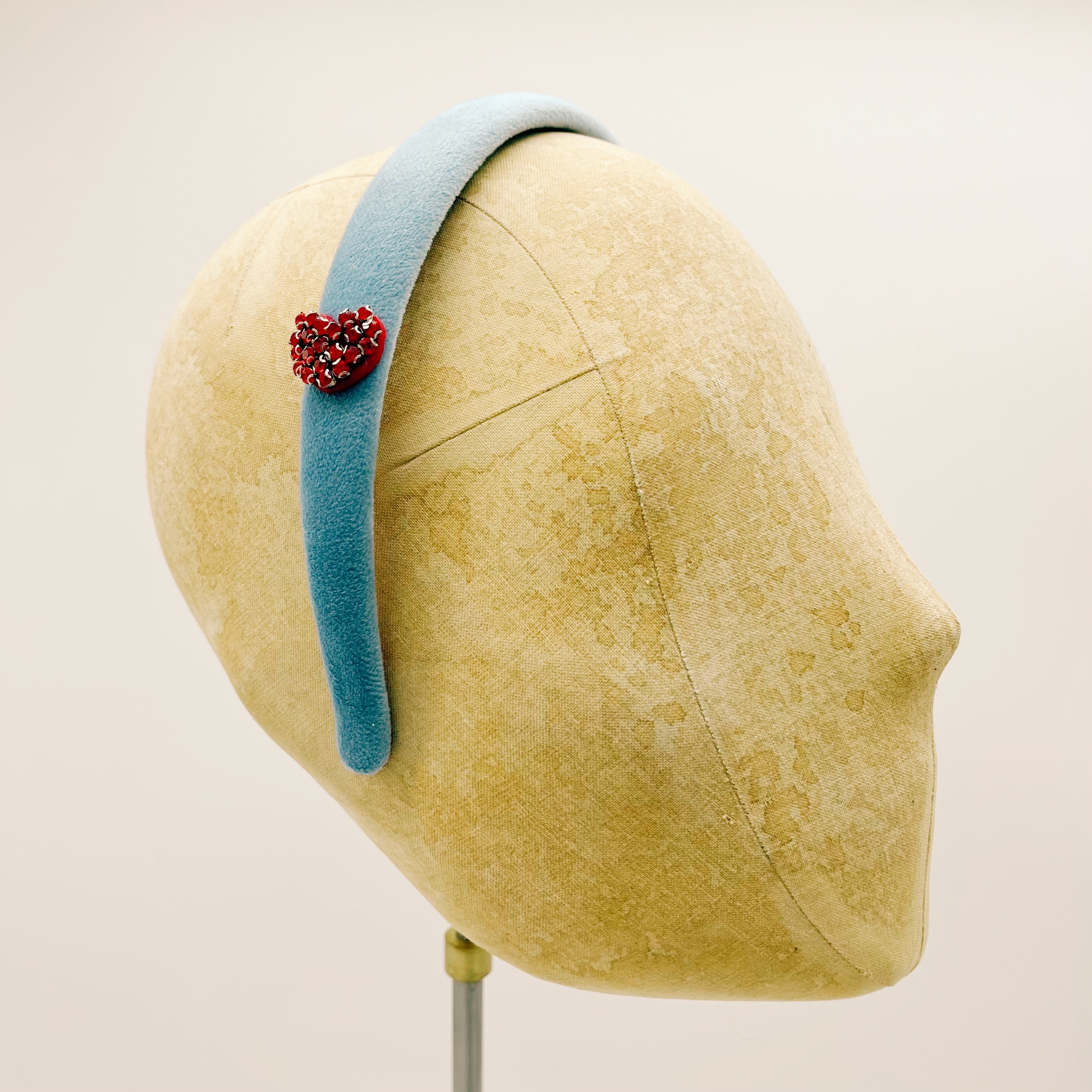 Cerchietto Velluto Light Blue Mini Series #1