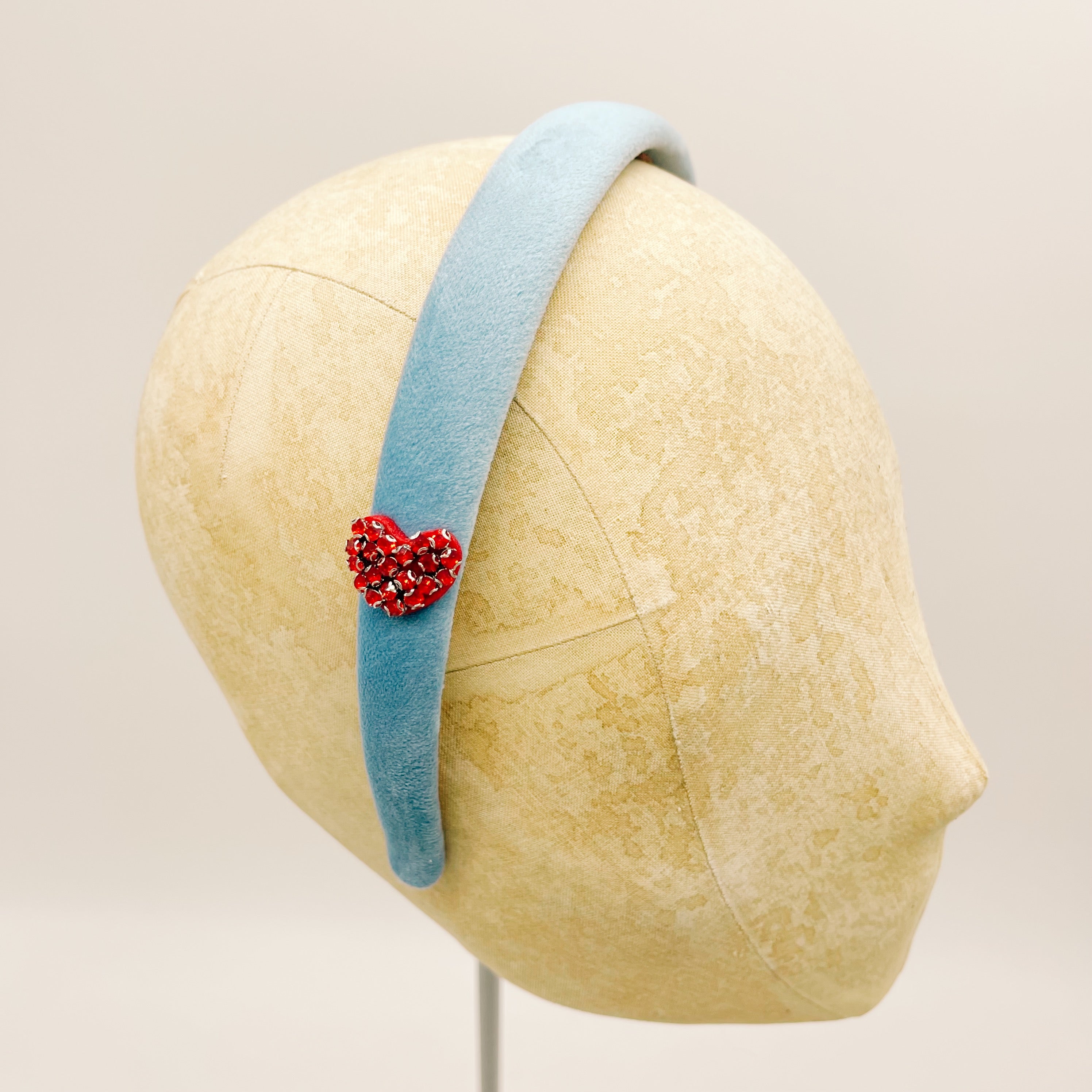 Cerchietto Velluto Light Blue Mini Series #1
