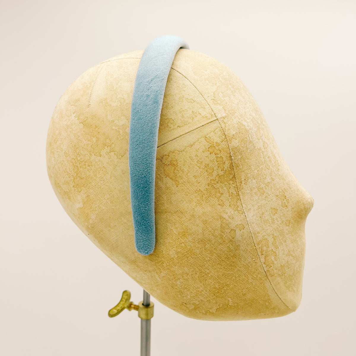 Light Blue Velvet Mini Headband