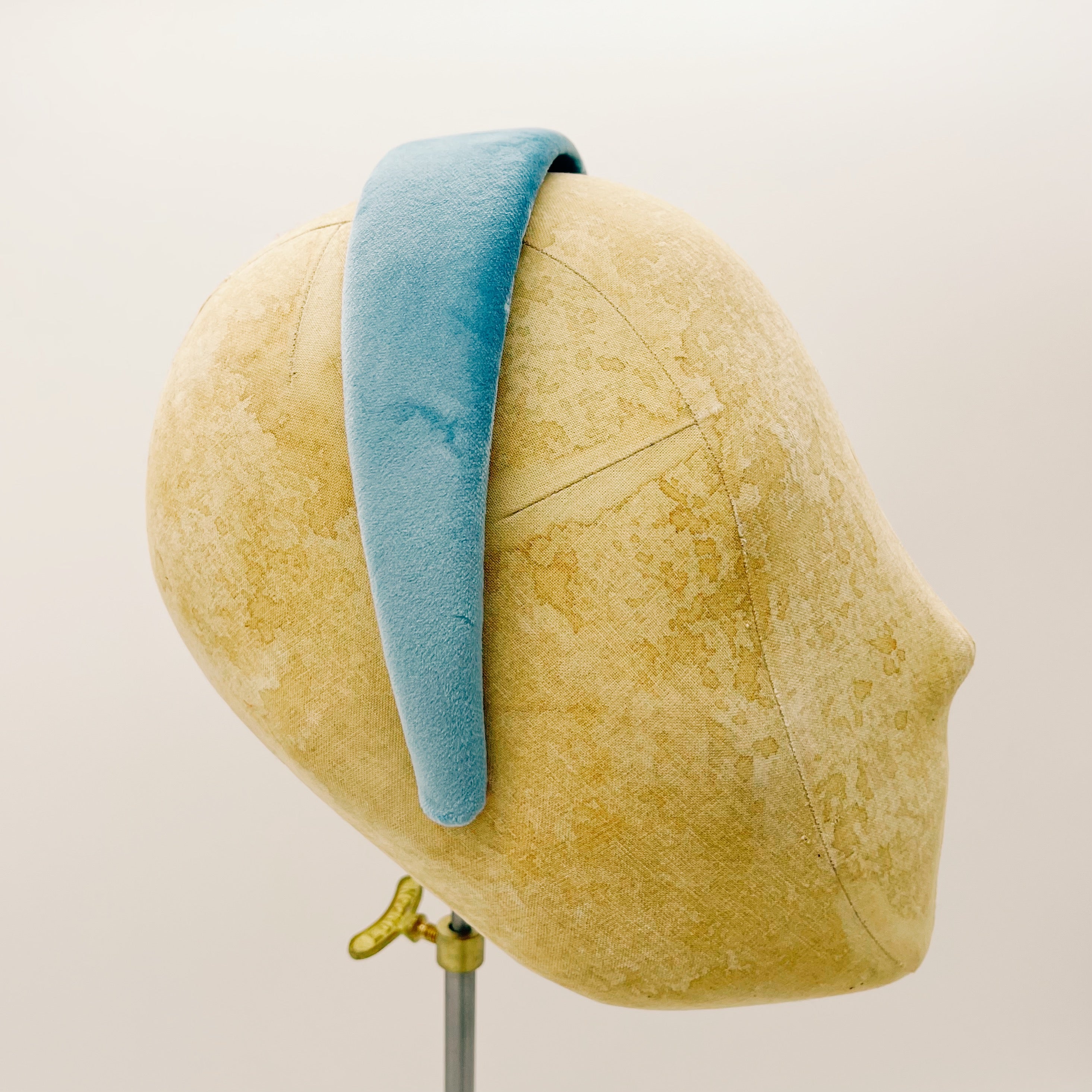 Light Blue Velvet Headband