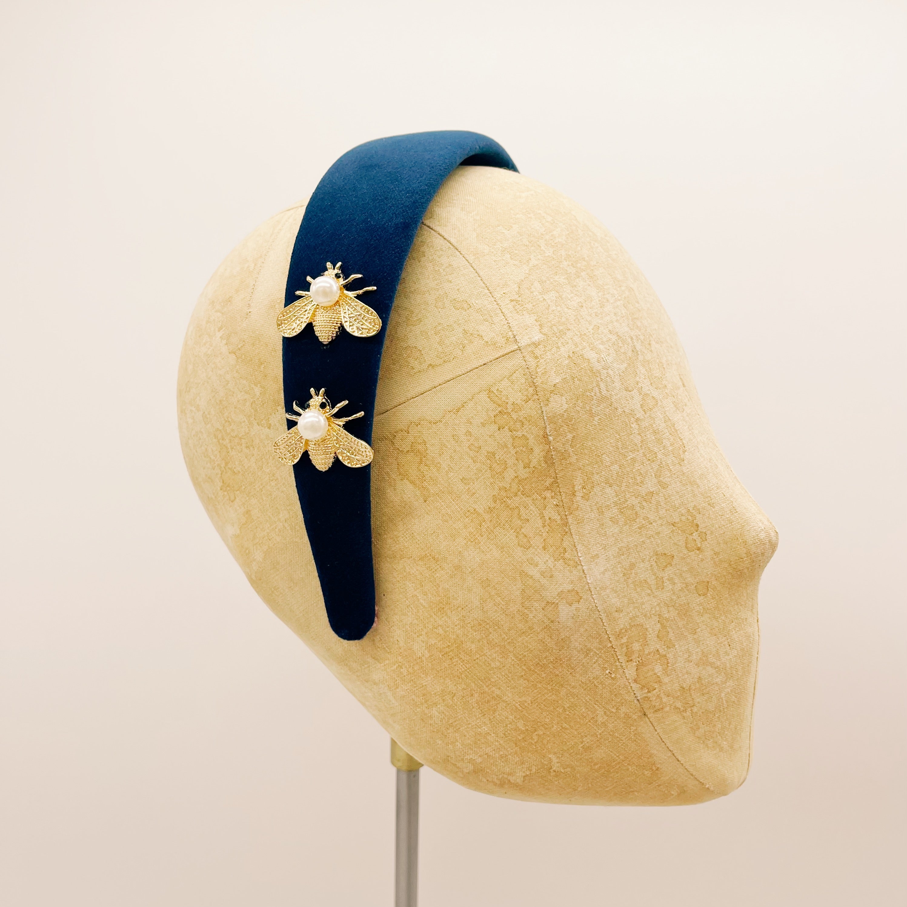 Cerchietto Velluto Navy Blue Series #2