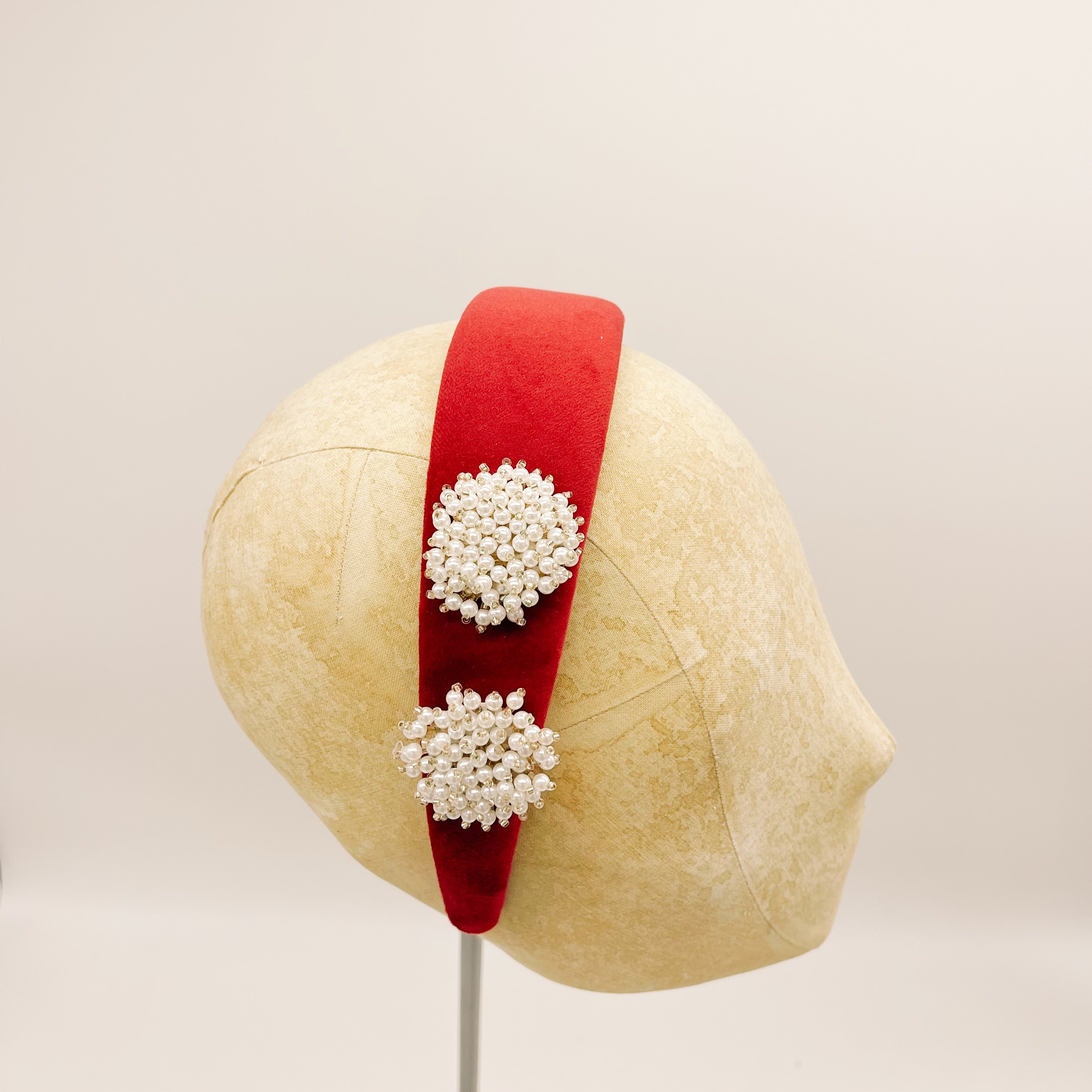 Cerchietto Velluto Red Series #4