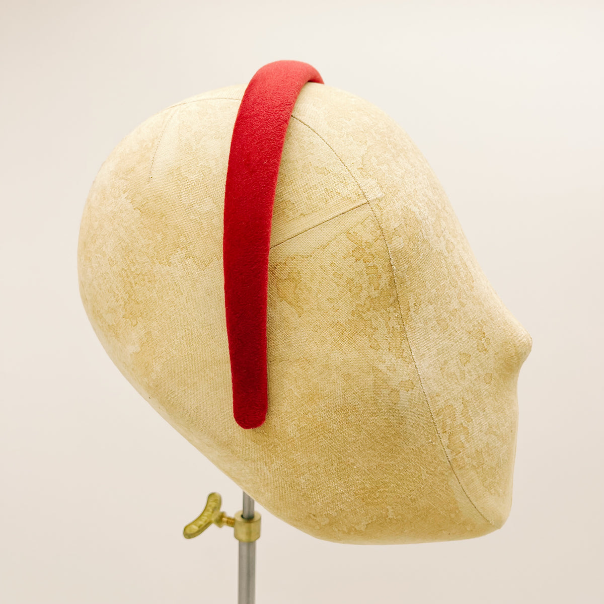 Velvet Headband Red Mini