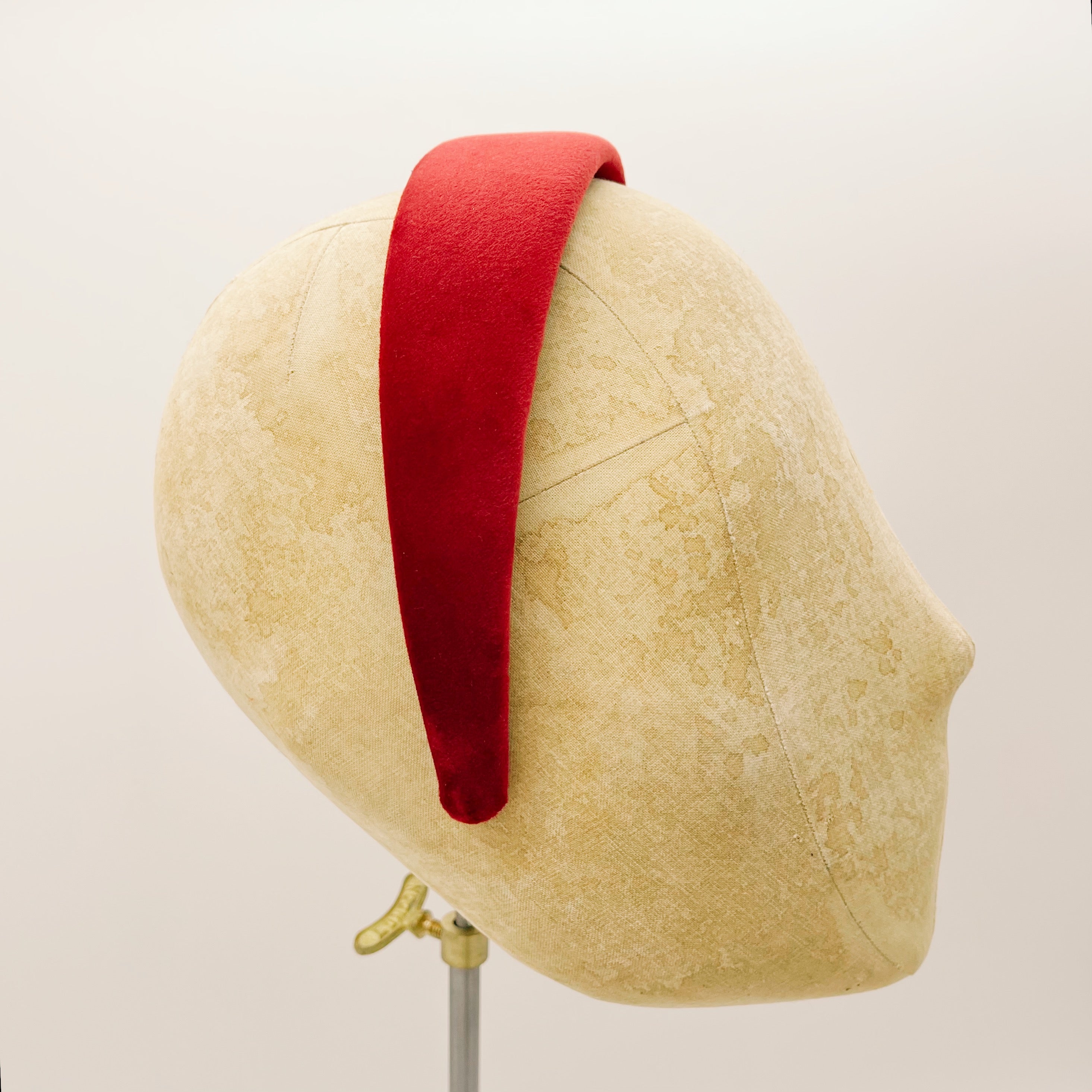 Velvet Headband Red