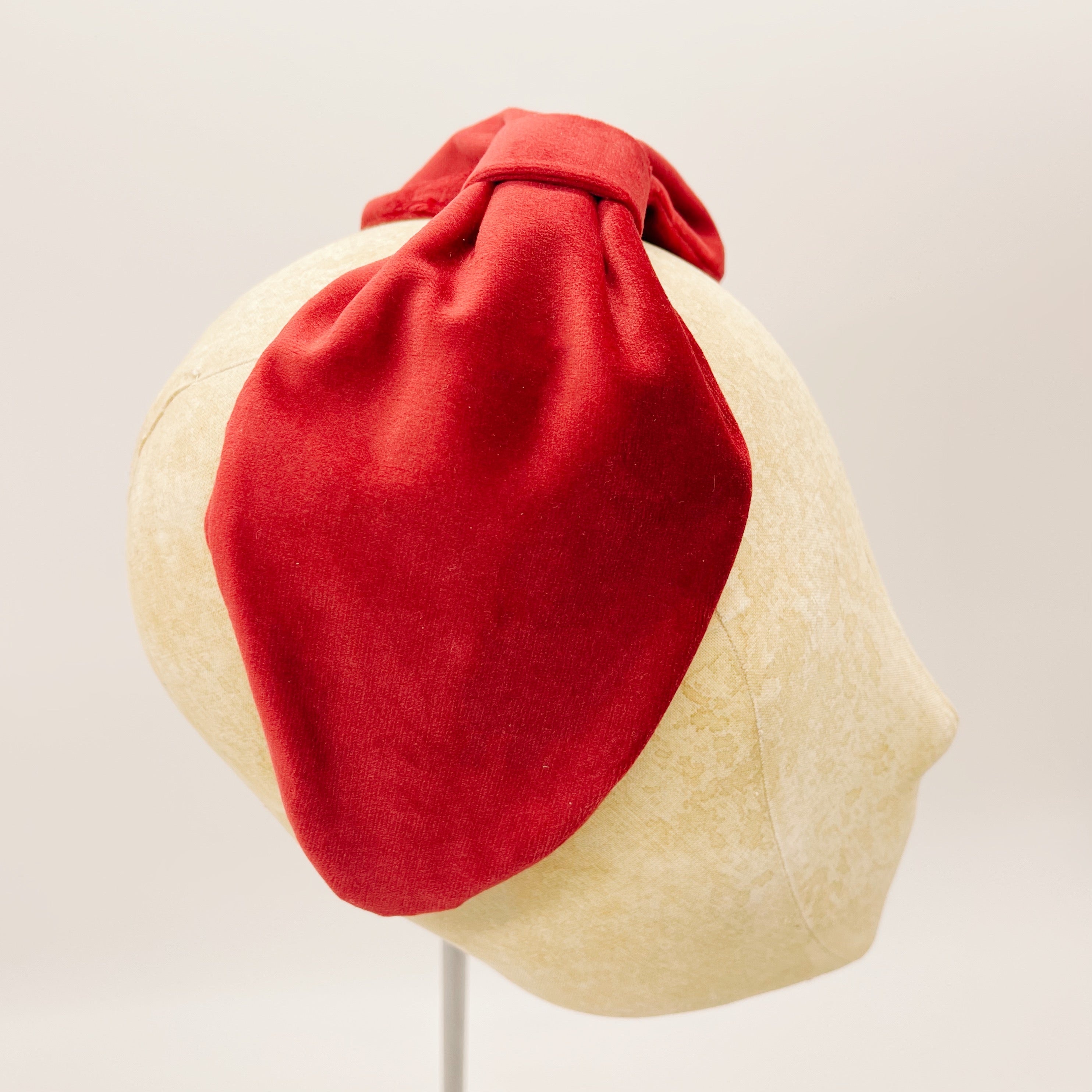 Red Leaf Velvet Headband