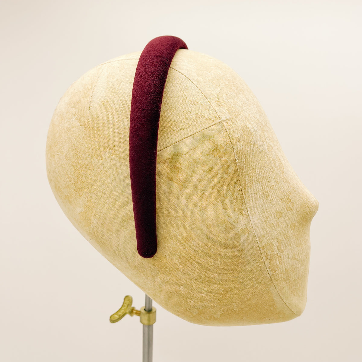 Mini Burgundy Velvet Headband