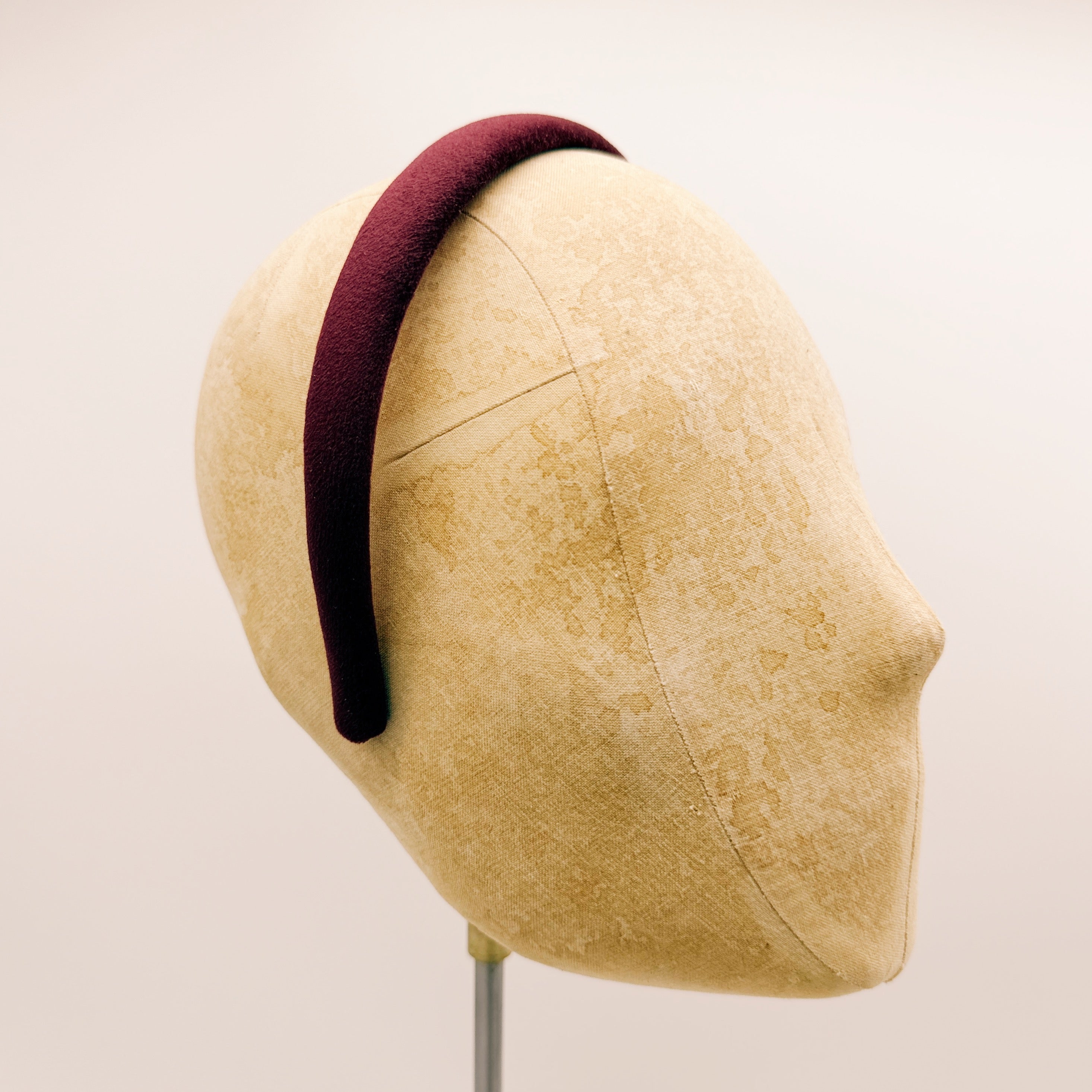 Mini Burgundy Velvet Headband