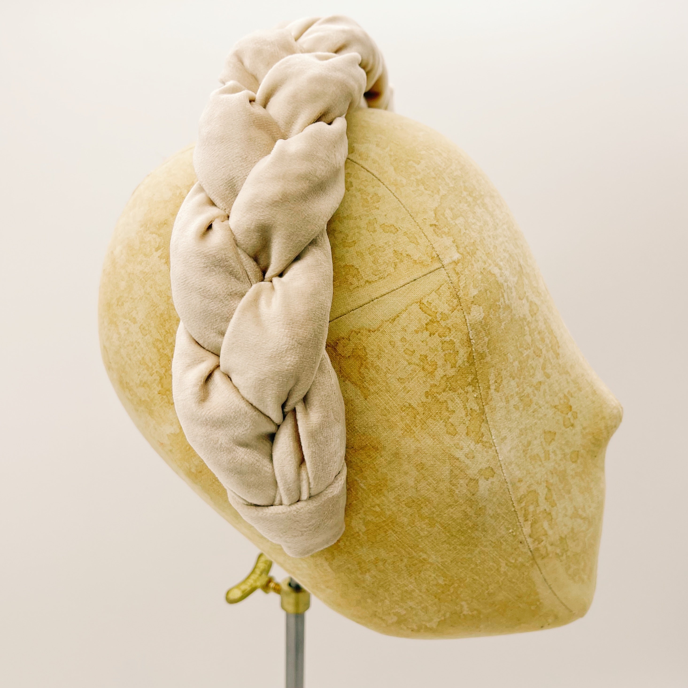 Velvet Cream Braid Headband