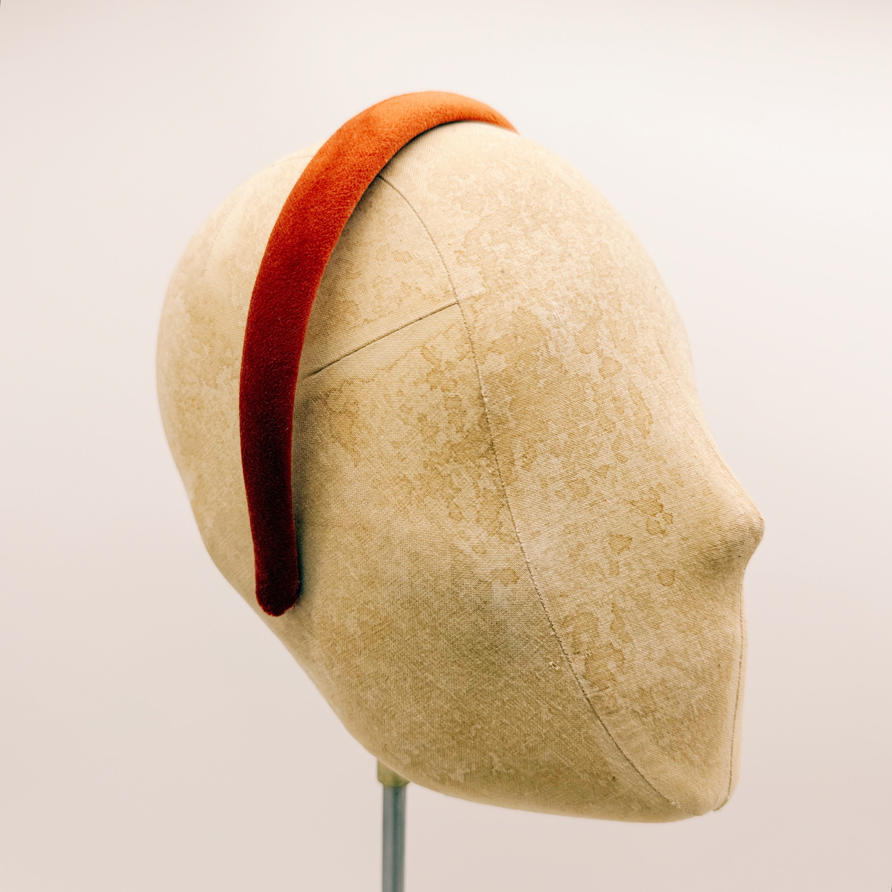 Brick Velvet Headband Mini