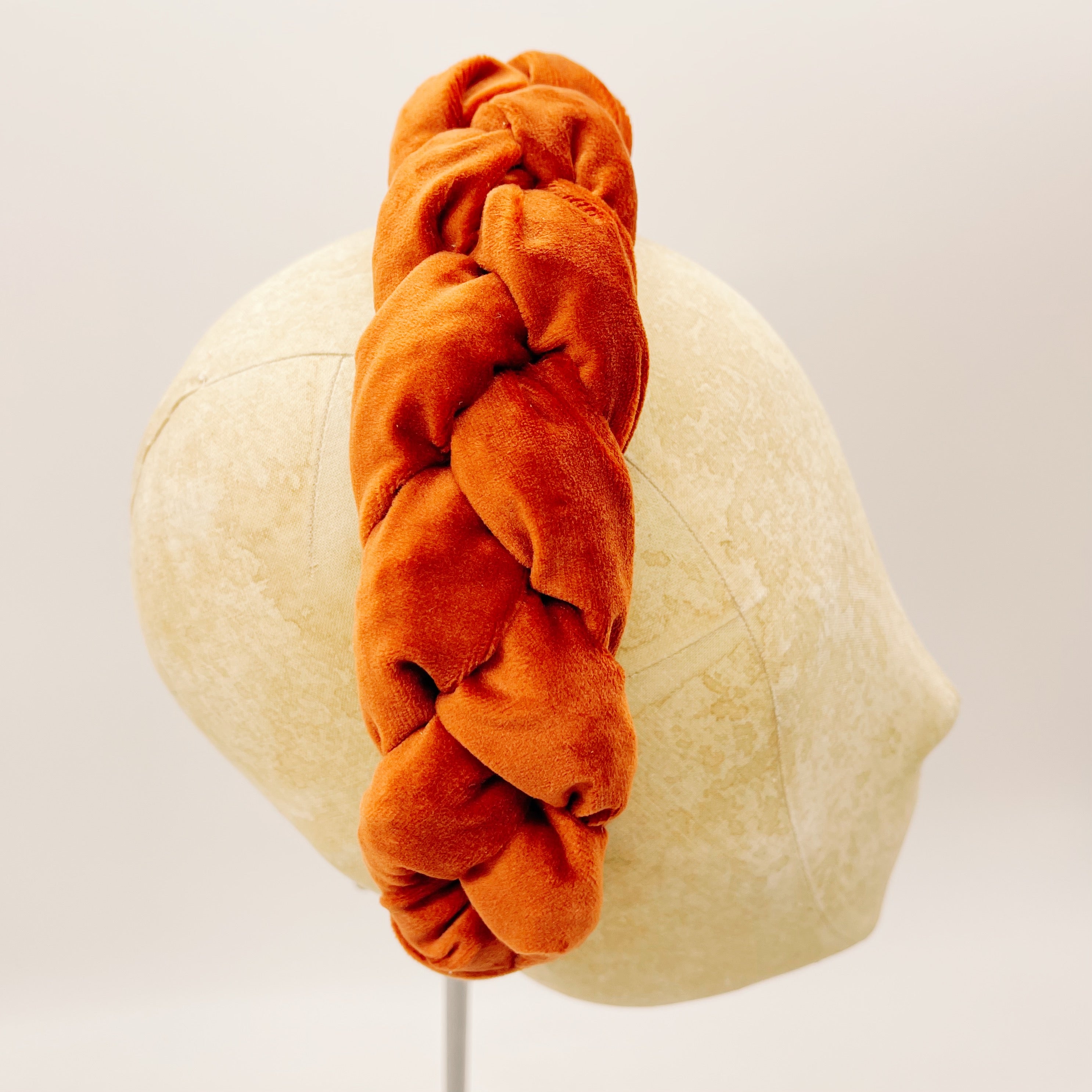 Brick Braid Velvet Headband