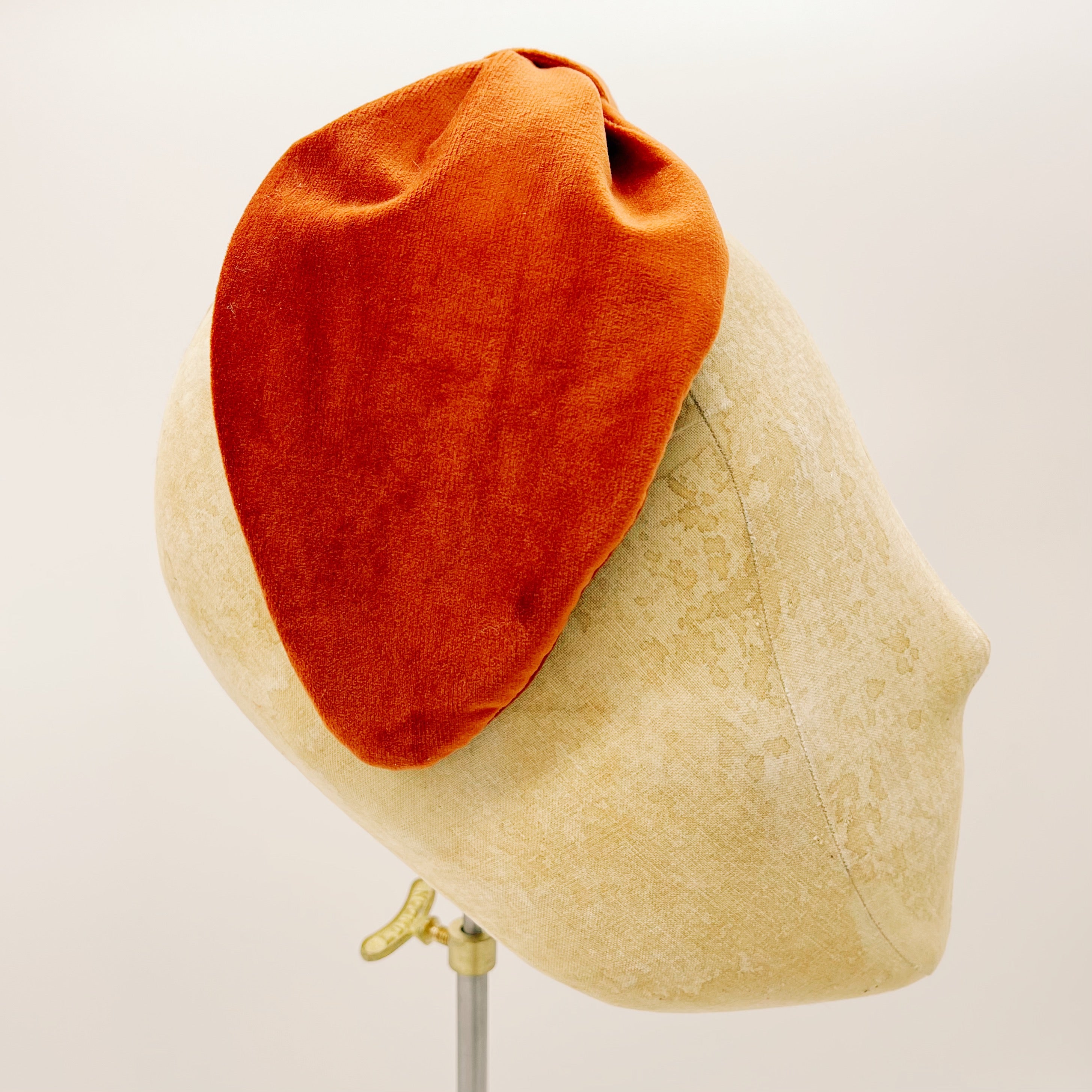 Brick Leaf Velvet Headband