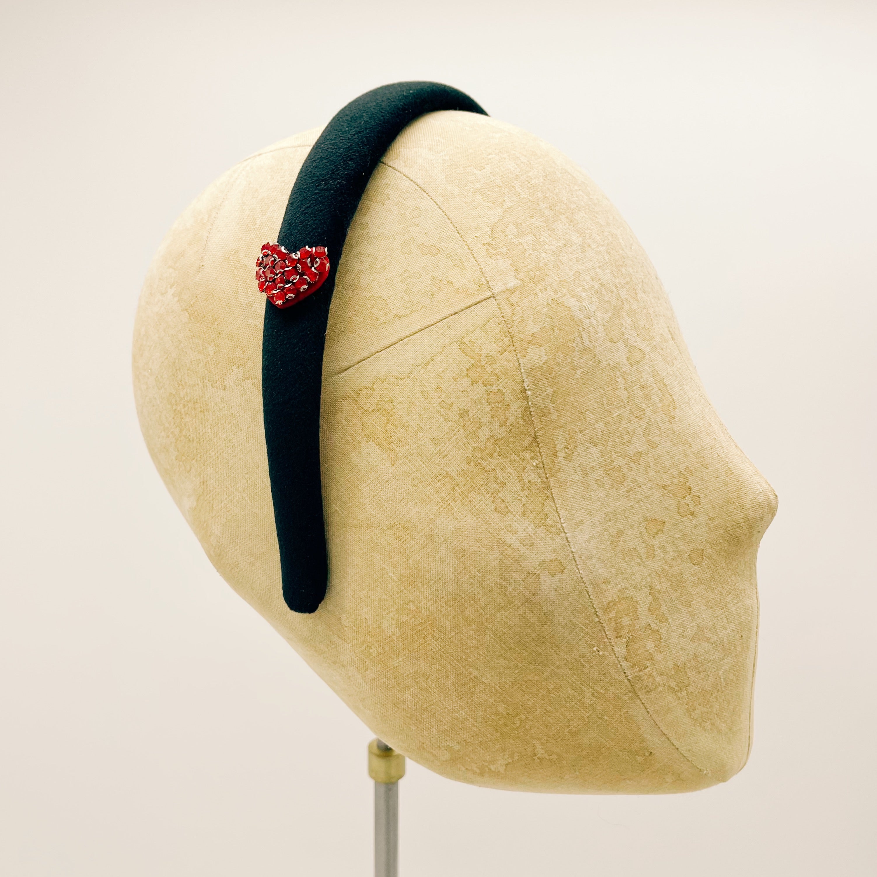 Grey Velvet Mini Headband