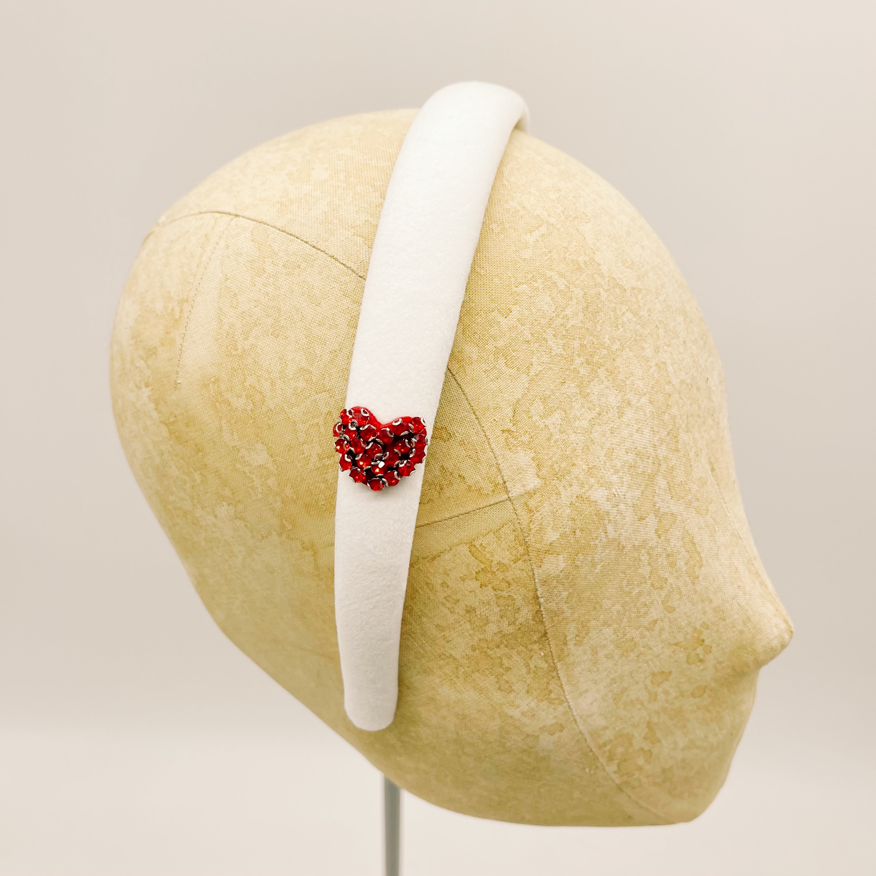 Grey Velvet Mini Headband