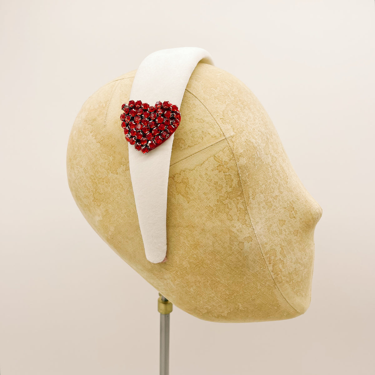 Cerchietto Velluto White Series #4