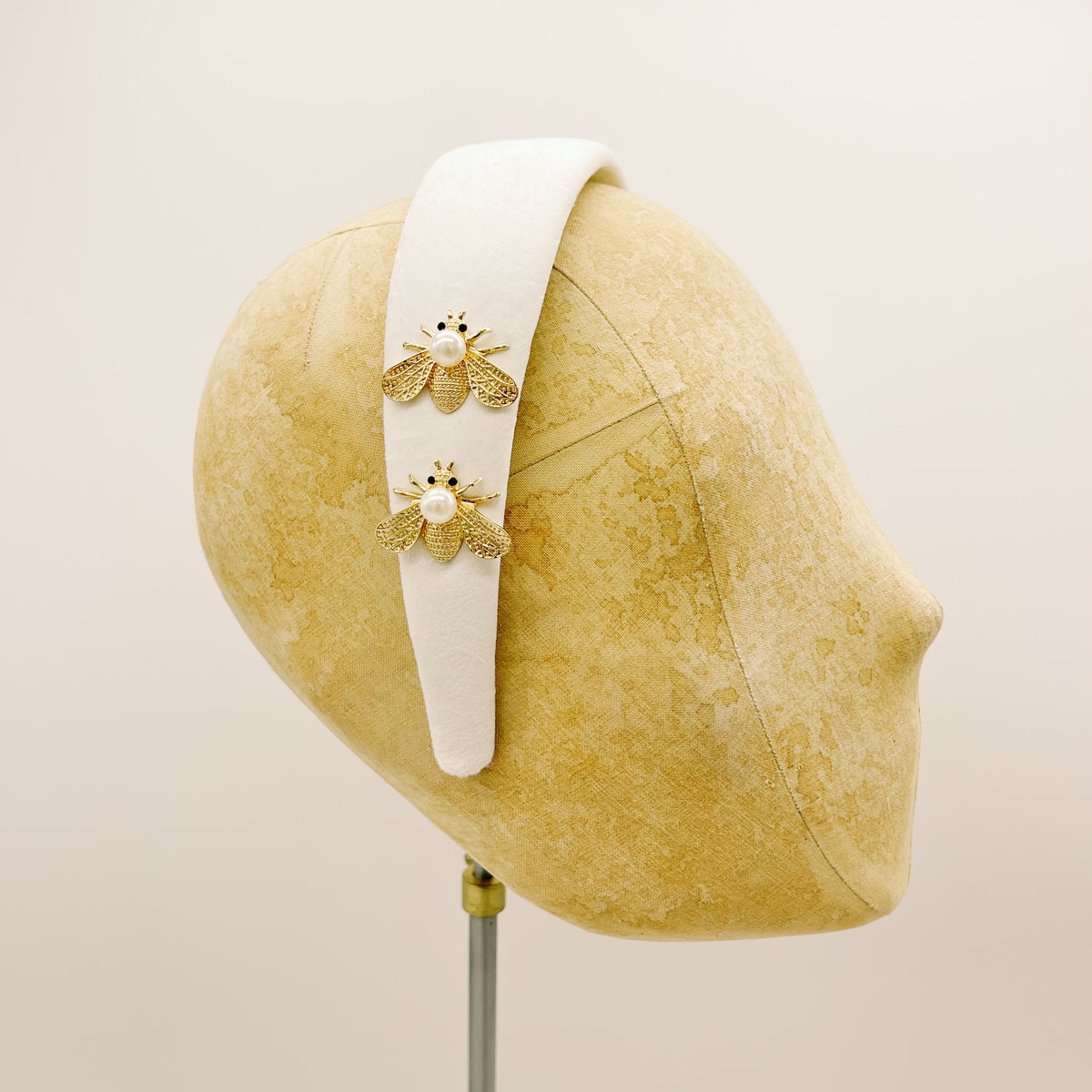 Cerchietto Velluto White Series #6