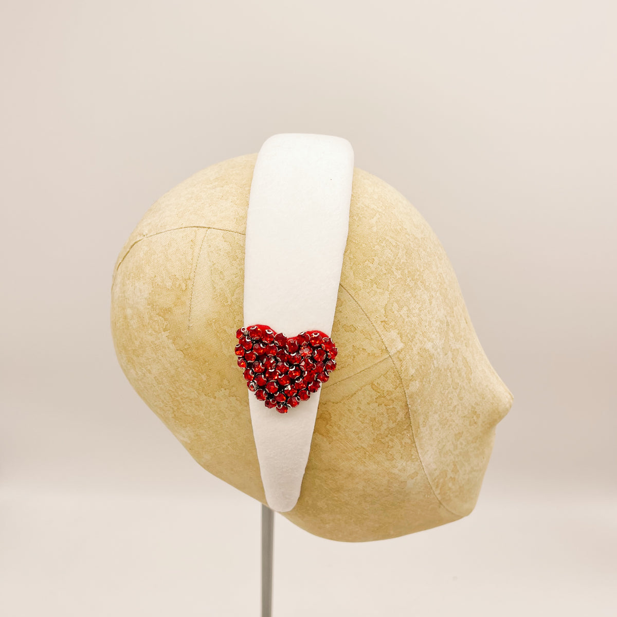 Cerchietto Velluto White Series #4