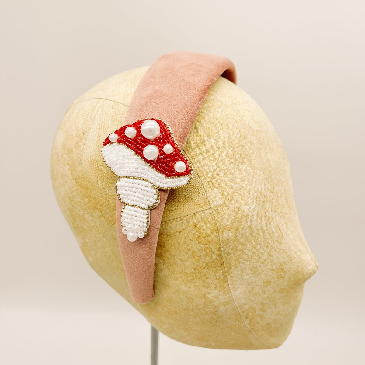 Cerchietto Velluto Vintage Pink Series #1