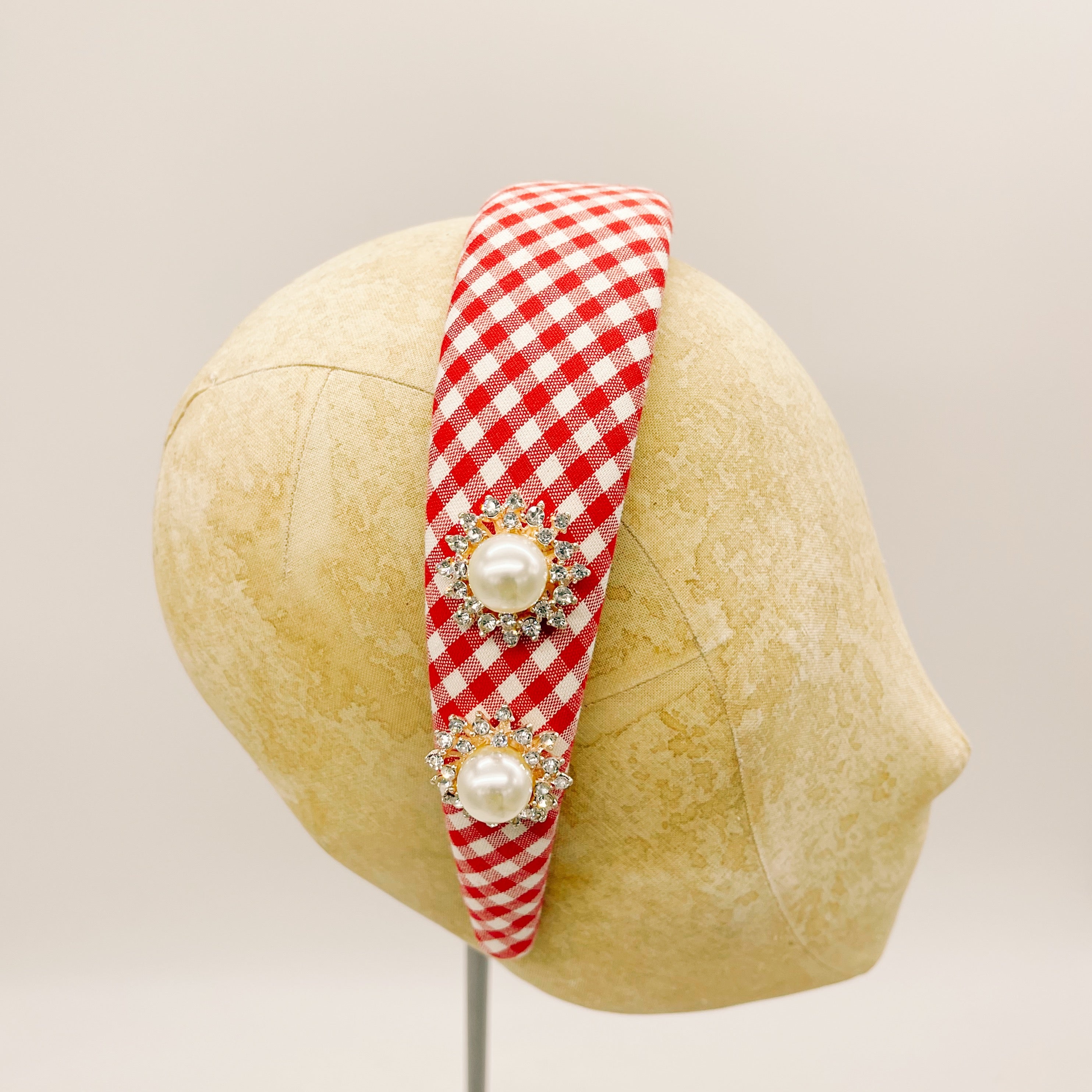 Headband Vichy Red Series #6
